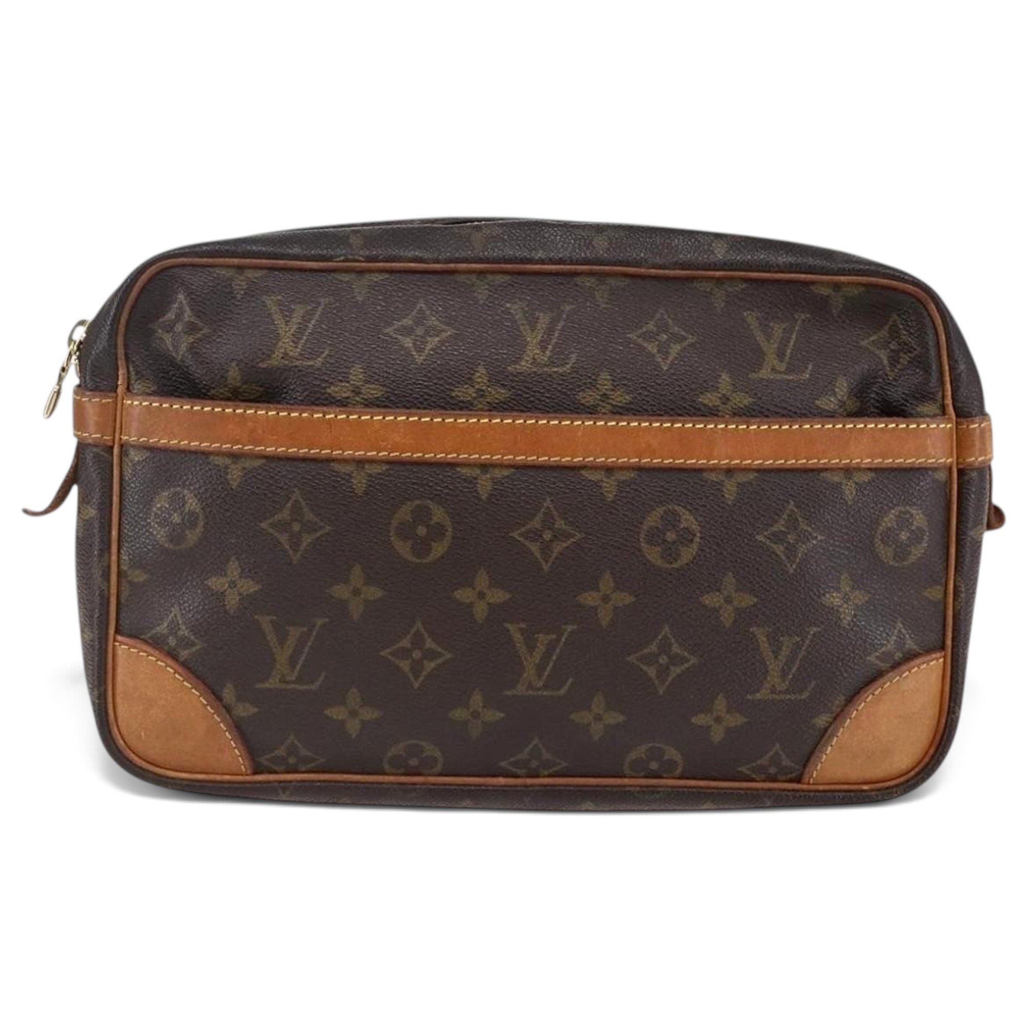 Leather clutch bag