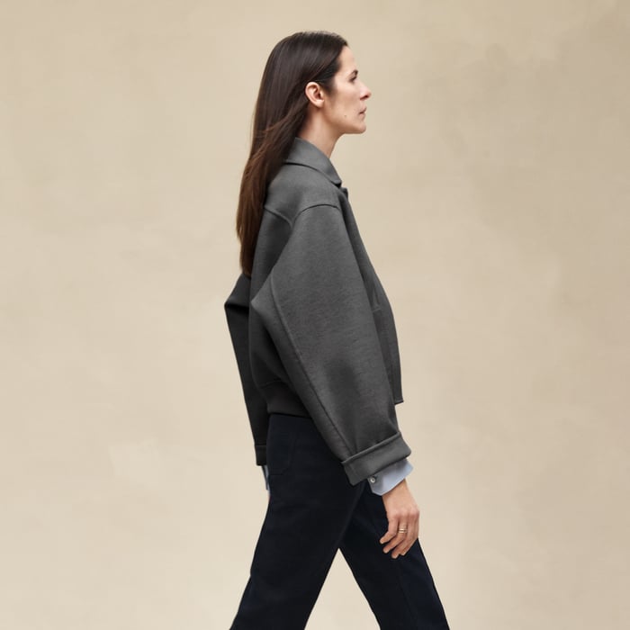 Gris Fumé Cashmere Jacket