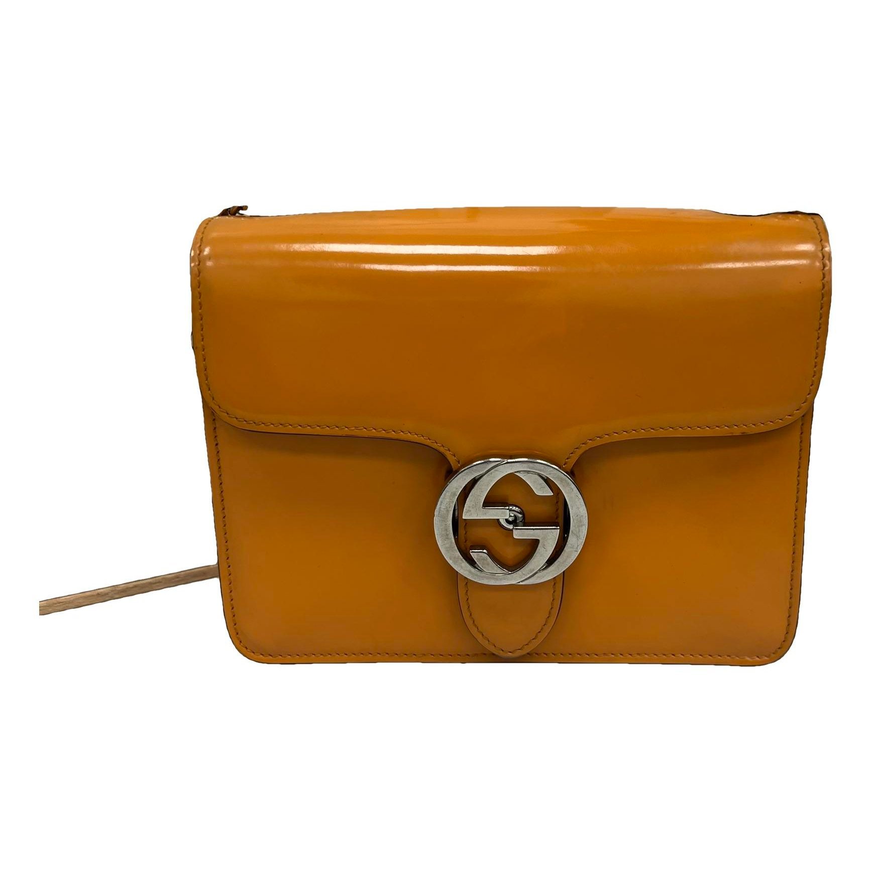 Patent leather handbag
