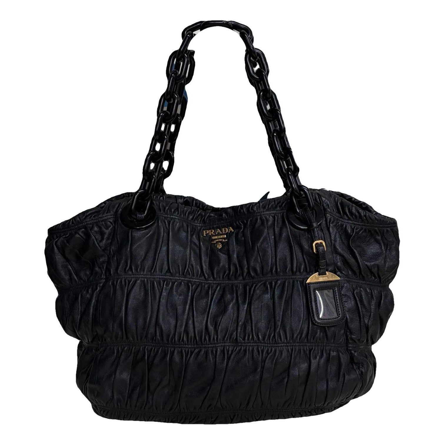 Madras leather handbag