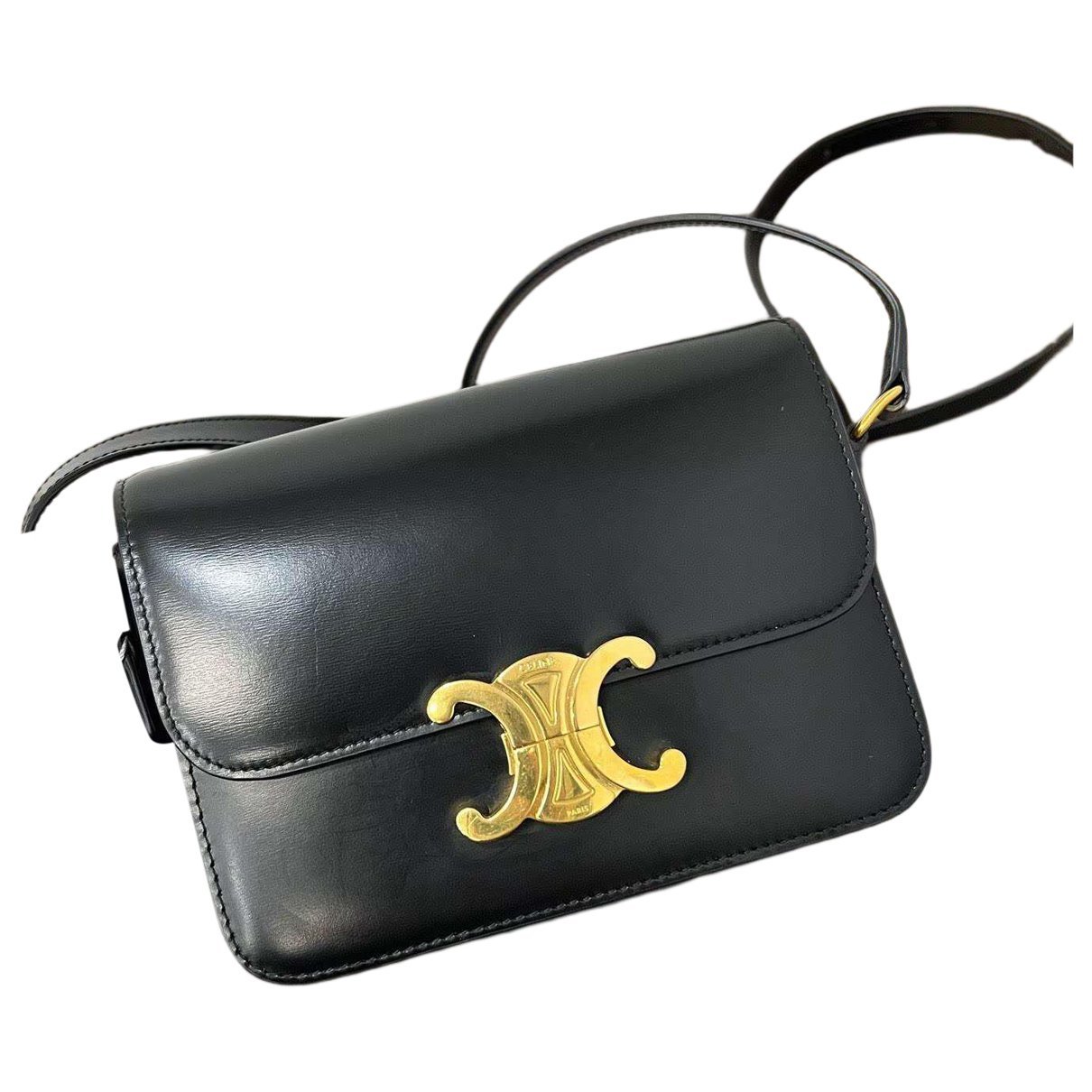 Triomphe leather handbag