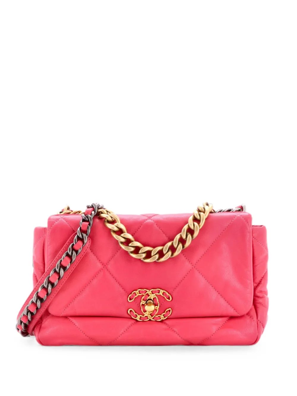 19 Flap Bag Quilted Leather Medium crossbody bag