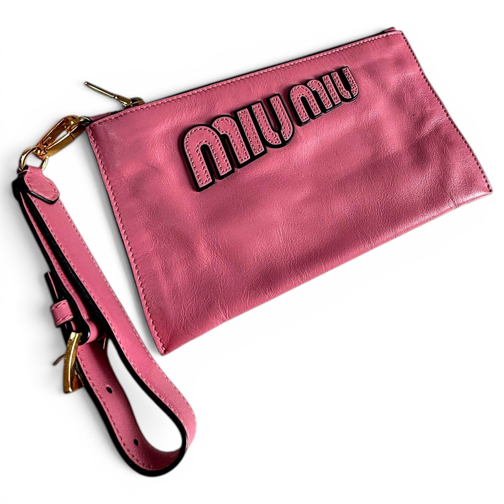 Cleo leather clutch bag