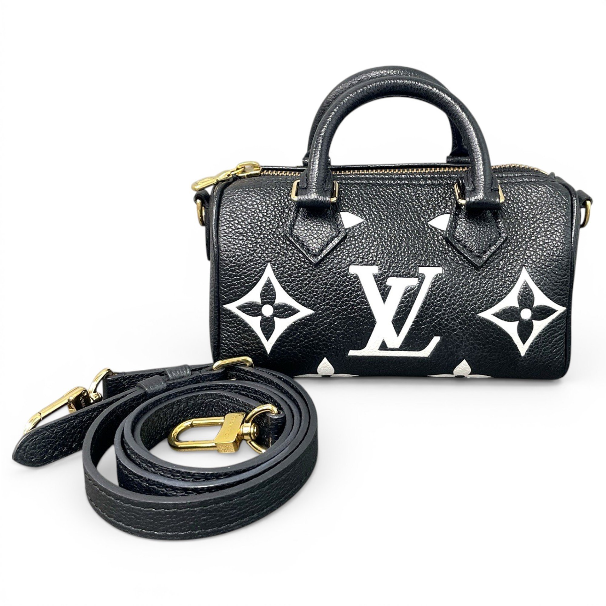 Louis Vuitton Nano Speedy / Mini HL leather handbag