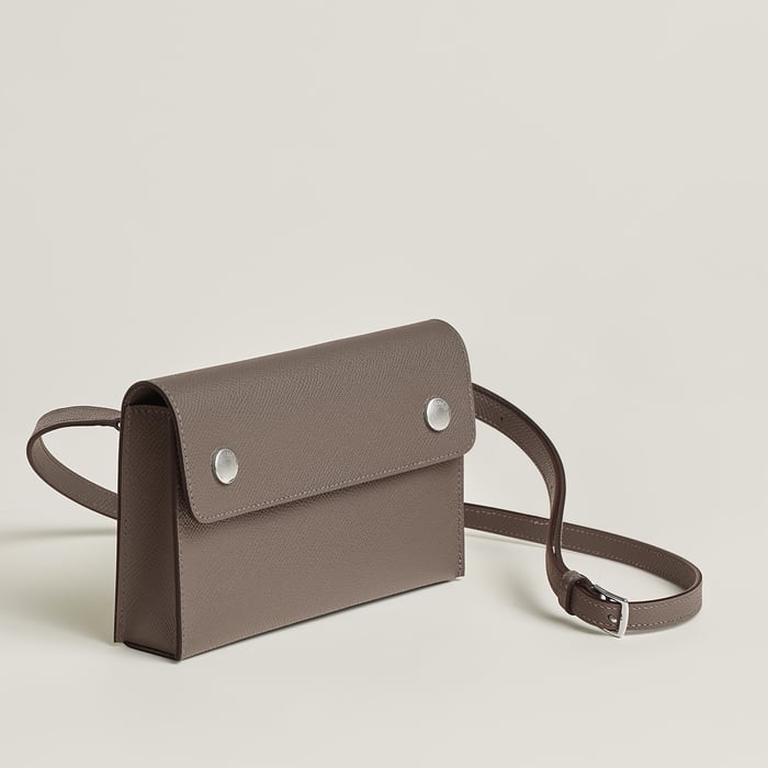 Gris Étain Hermèsnap Wallet