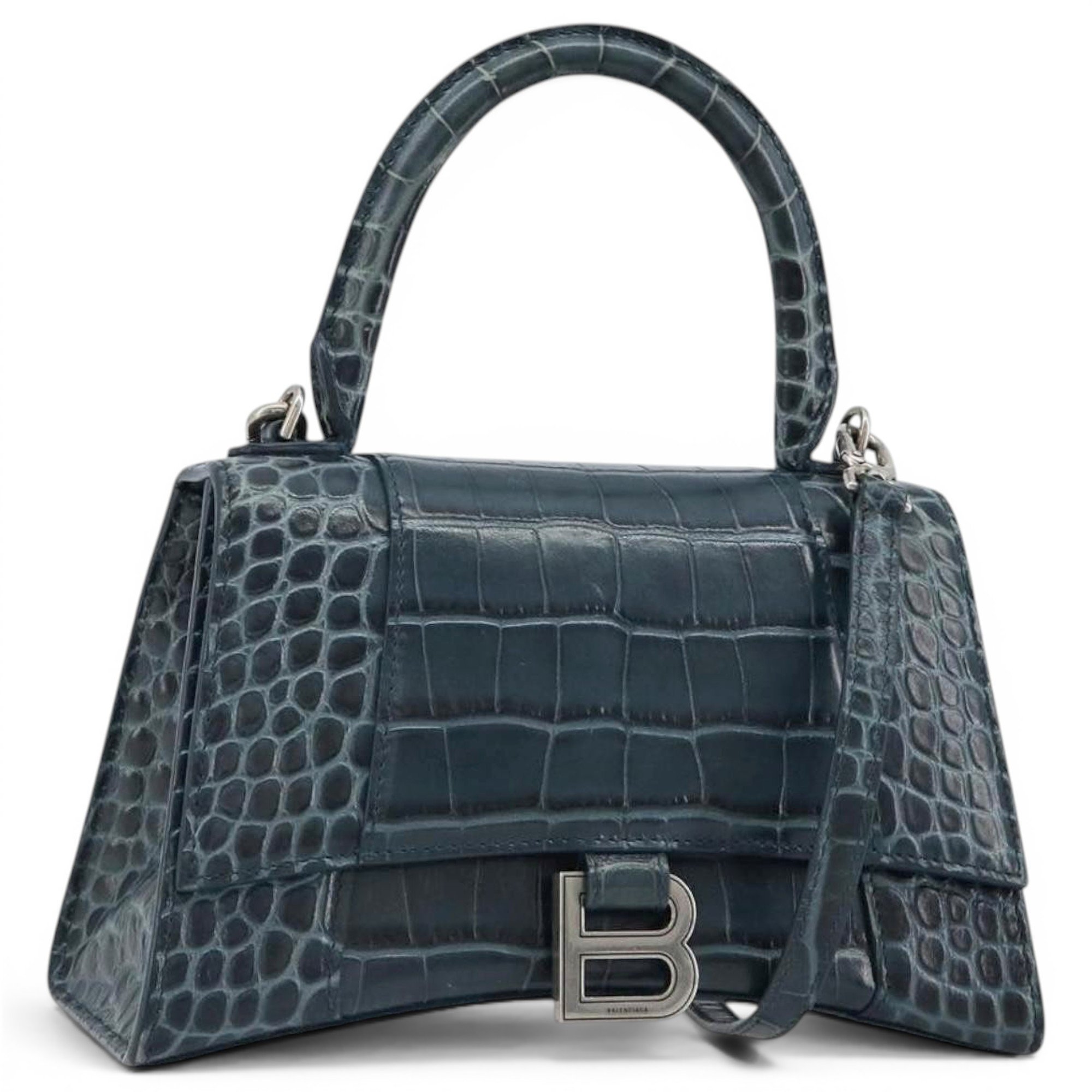 B leather handbag