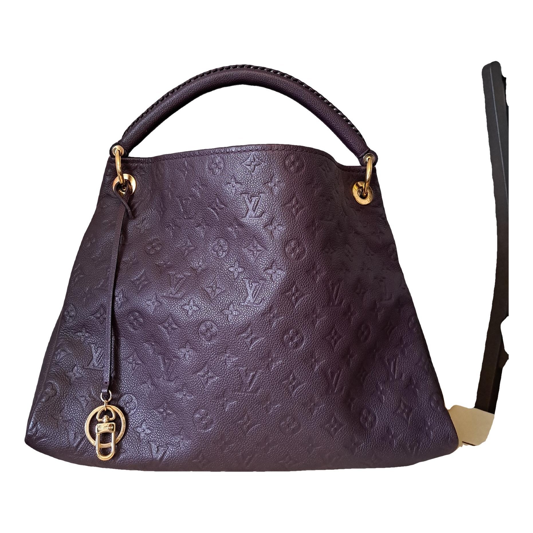 Artsy leather handbag