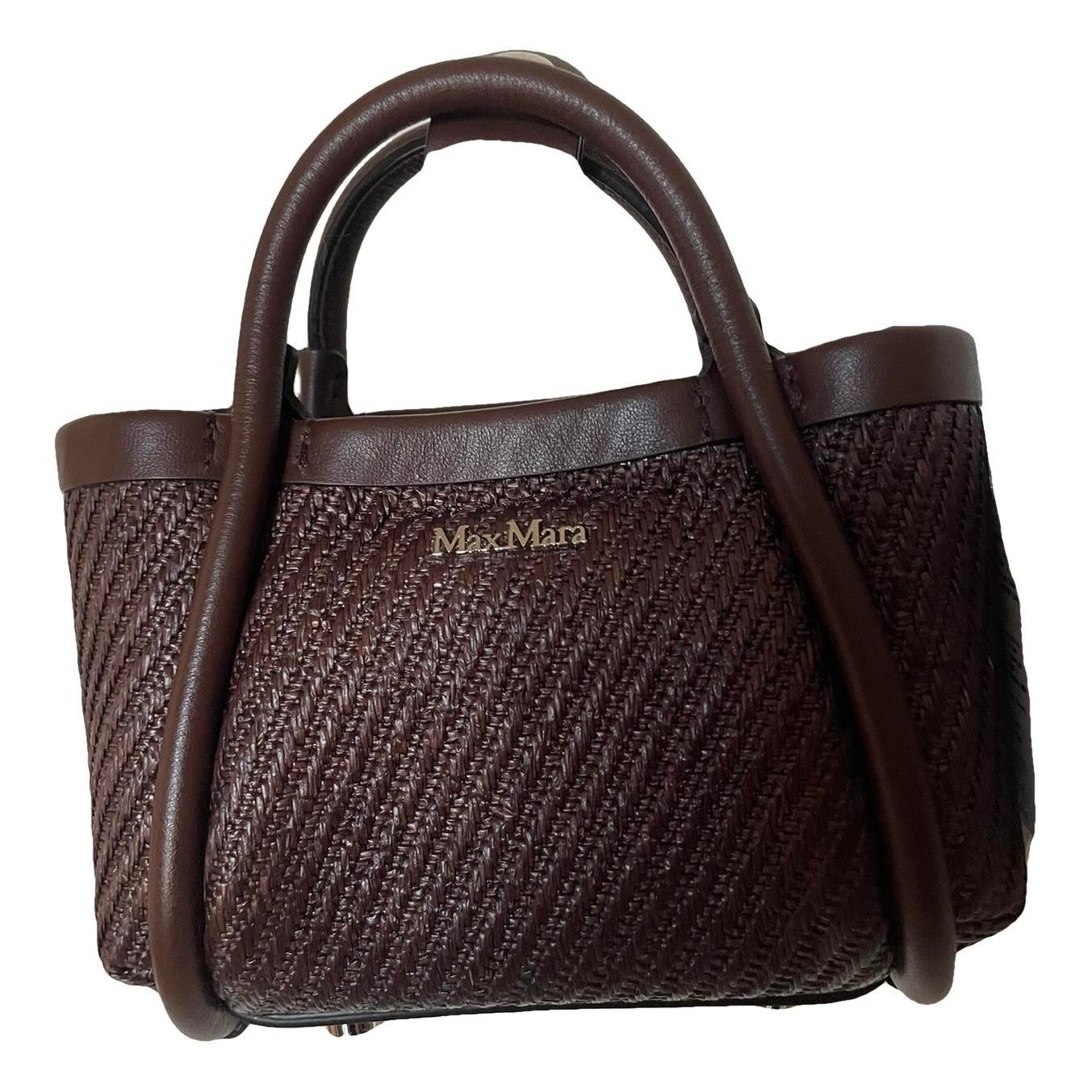 Leather clutch bag