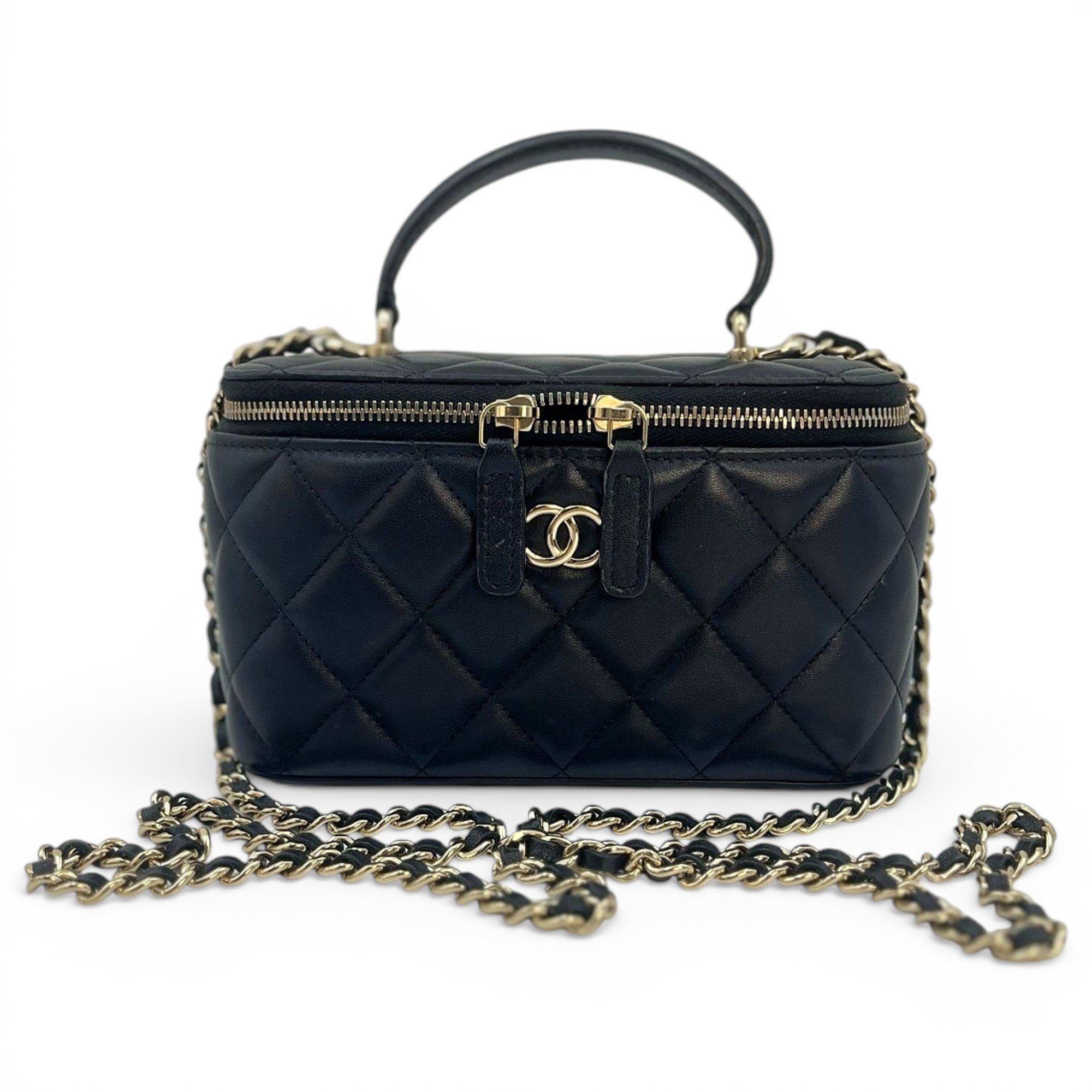 Vanity leather mini bag