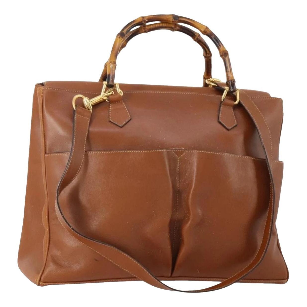 Leather tote