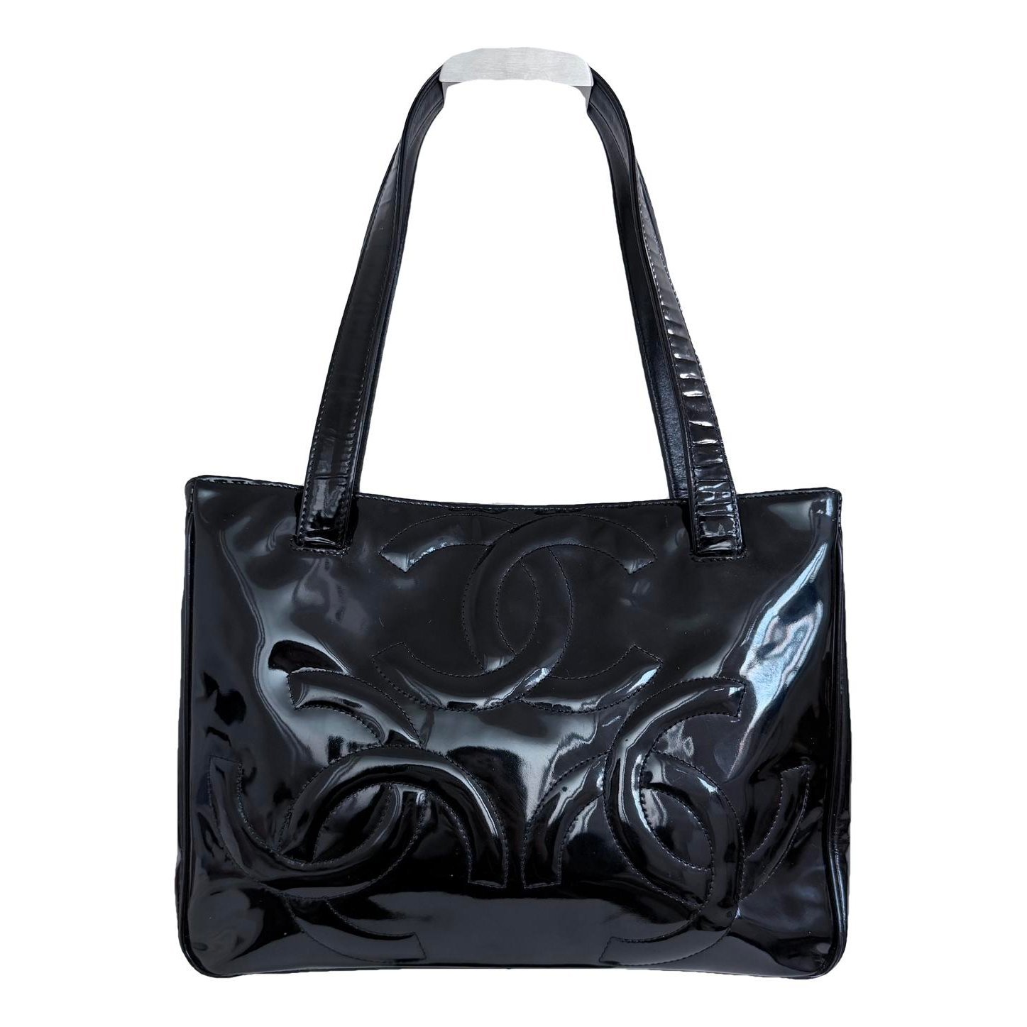 Patent leather handbag