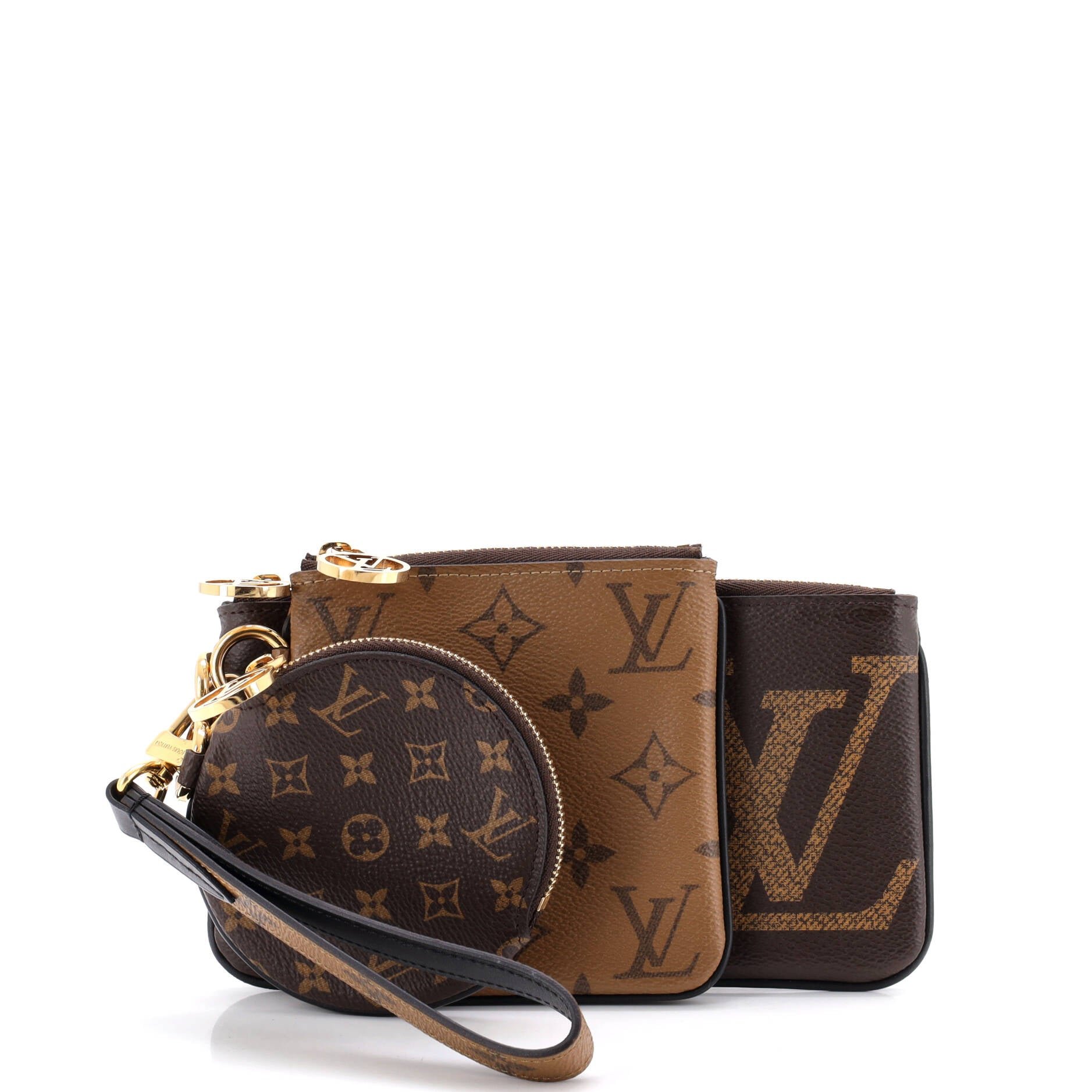Trio Pouch Set Reverse Monogram Giant