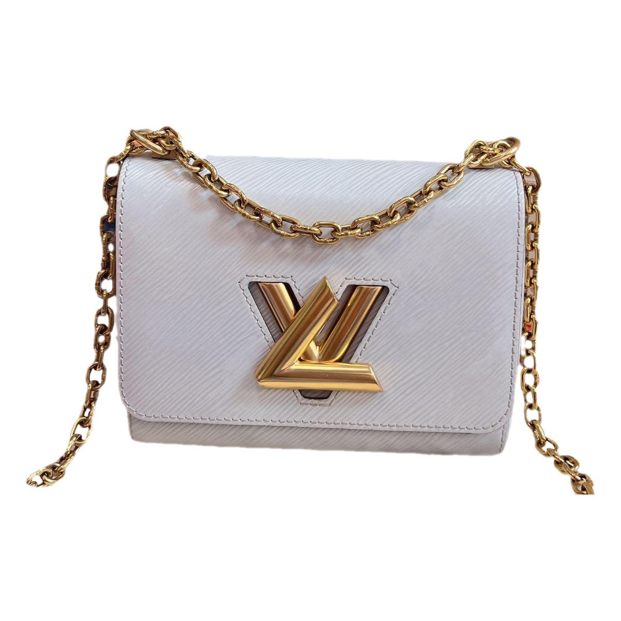 Twist leather handbag