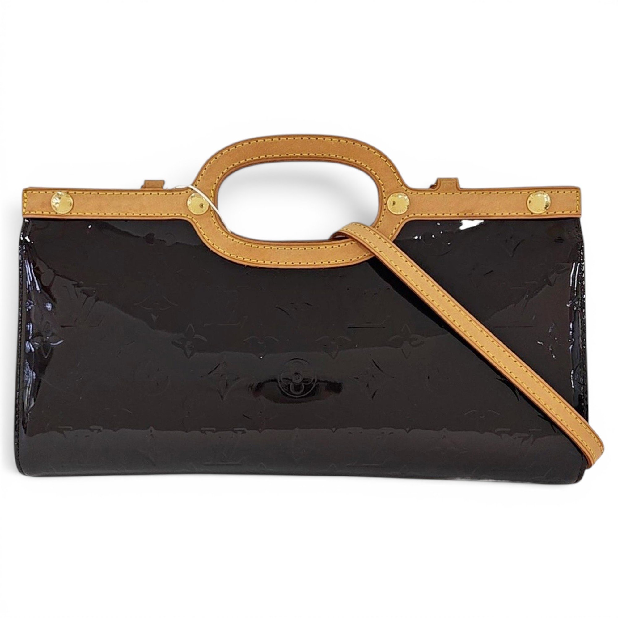 Roxbury patent leather handbag