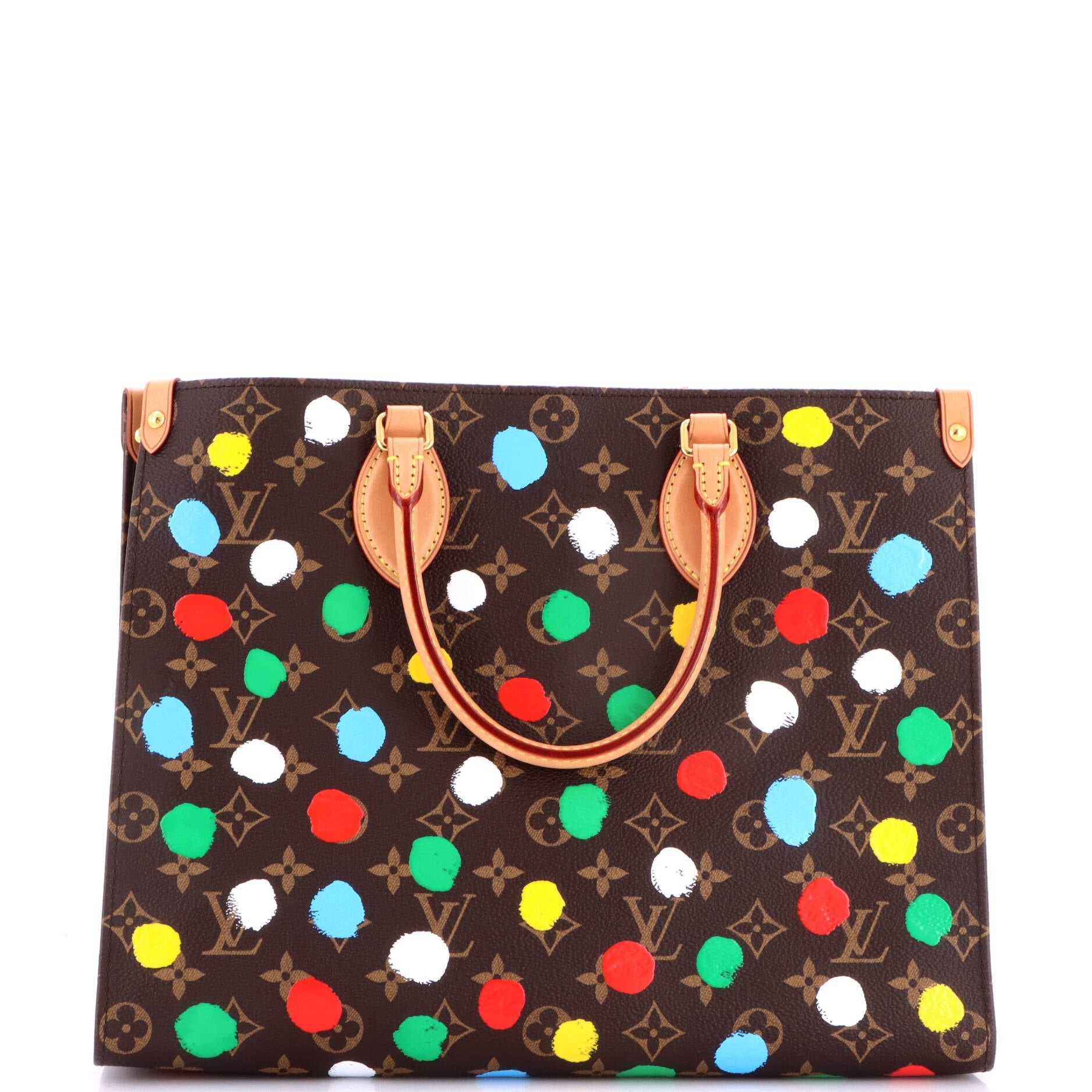 OnTheGo Tote Yayoi Kusama Painted Dots Monogram Canvas MM