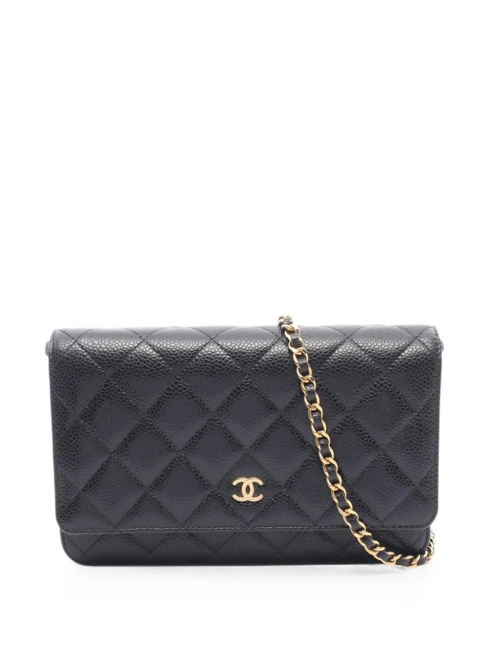 2021-2026 CC Quilted Caviar Wallet on Chain crossbody bag