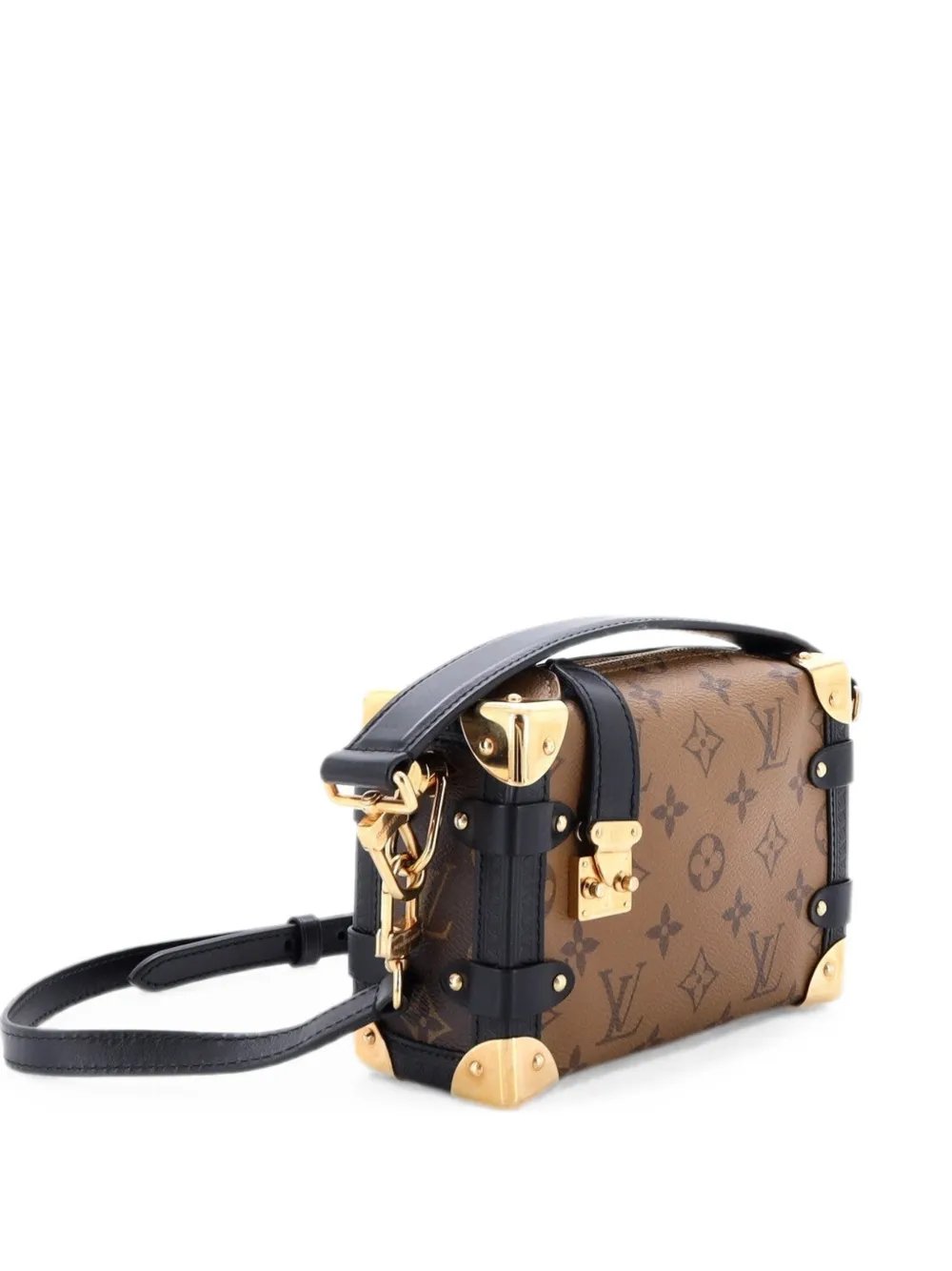 Side Trunk Handbag Reverse Monogram Canvas PM shoulder bag