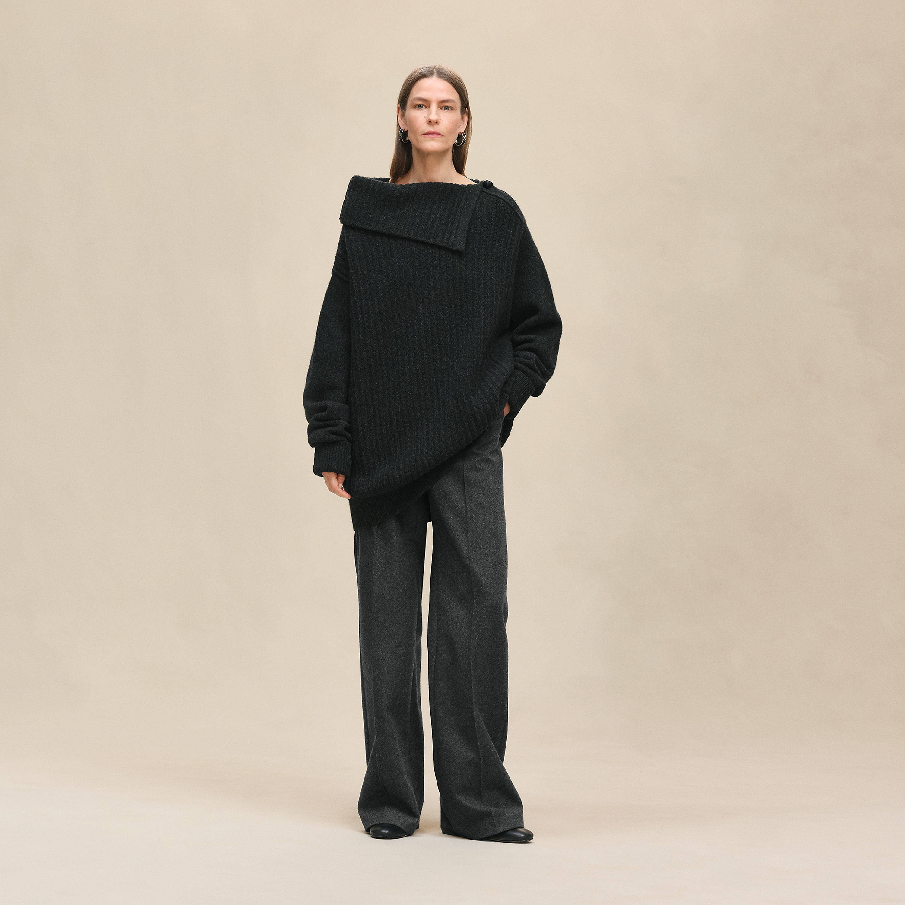 Long-sleeve tunic dress