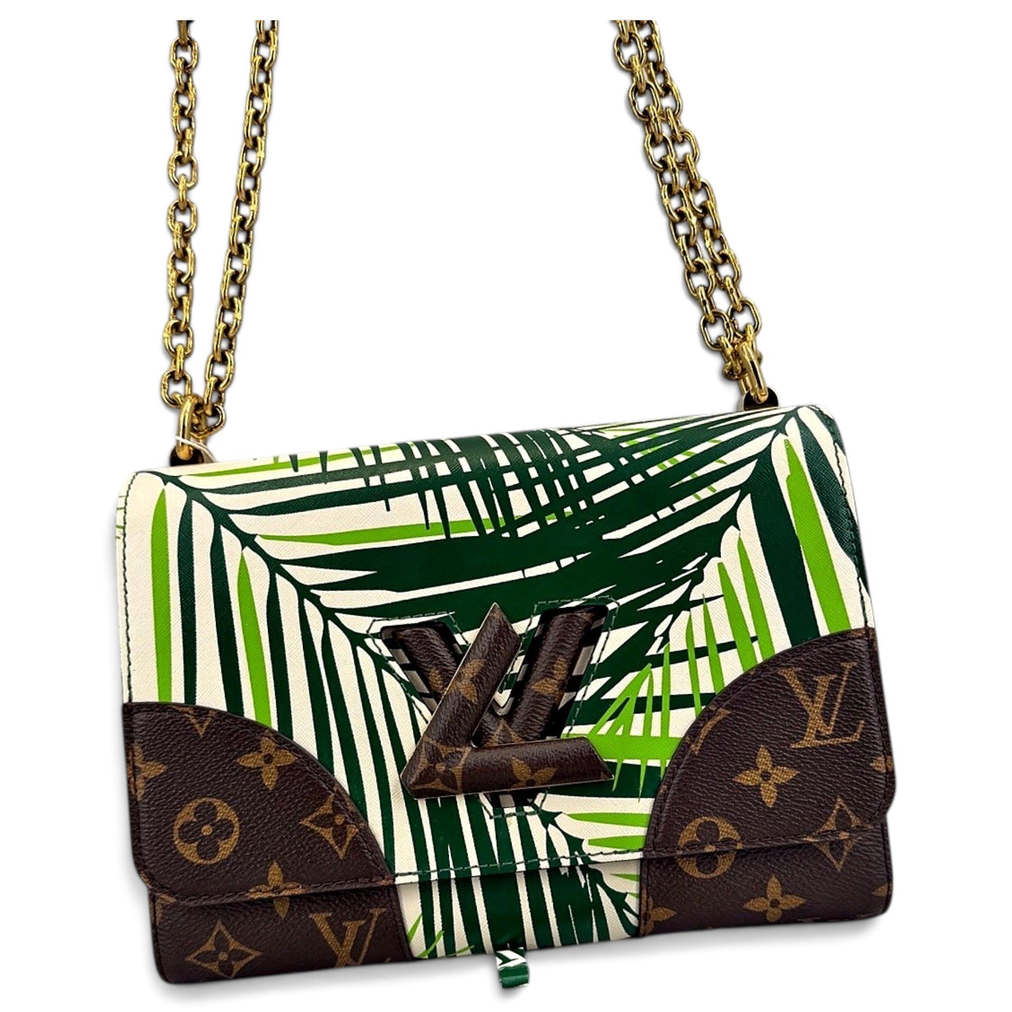 Twist leather handbag