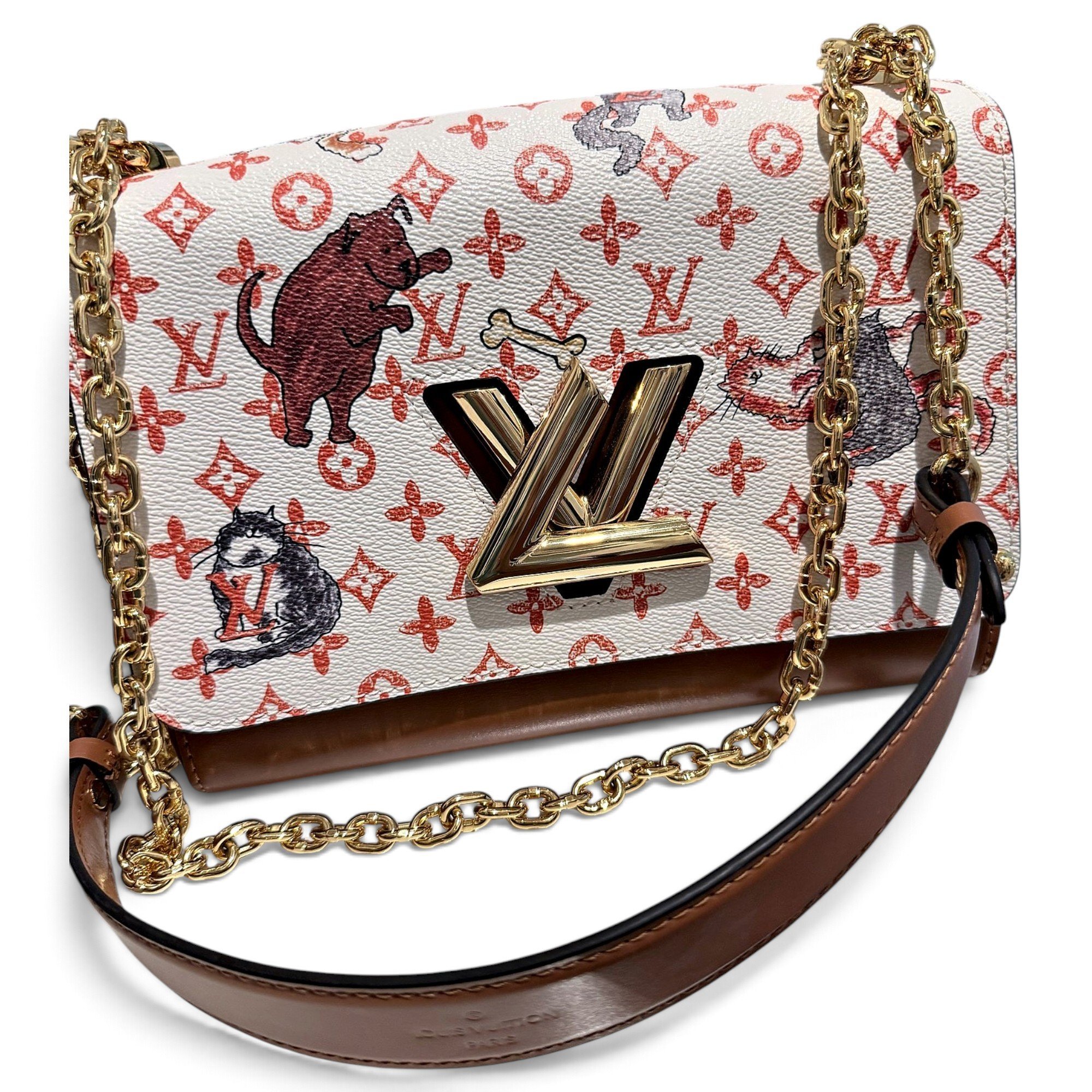 Twist leather handbag