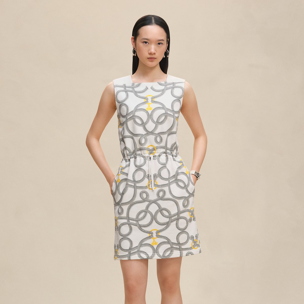 "Palefroi Remix" sleeveless dress