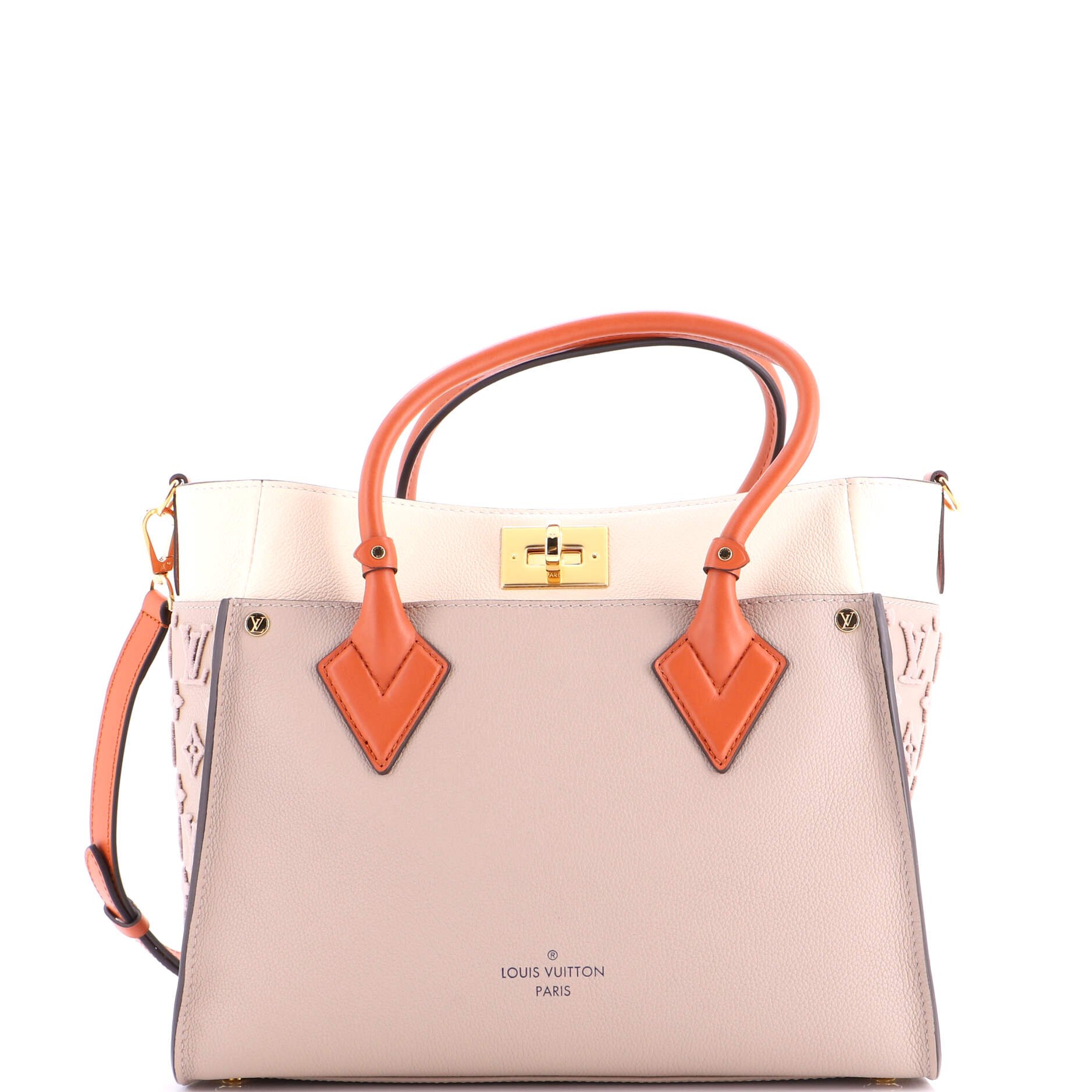 Louis Vuitton On My Side Tote Monogram Tuffetage Leather MM
