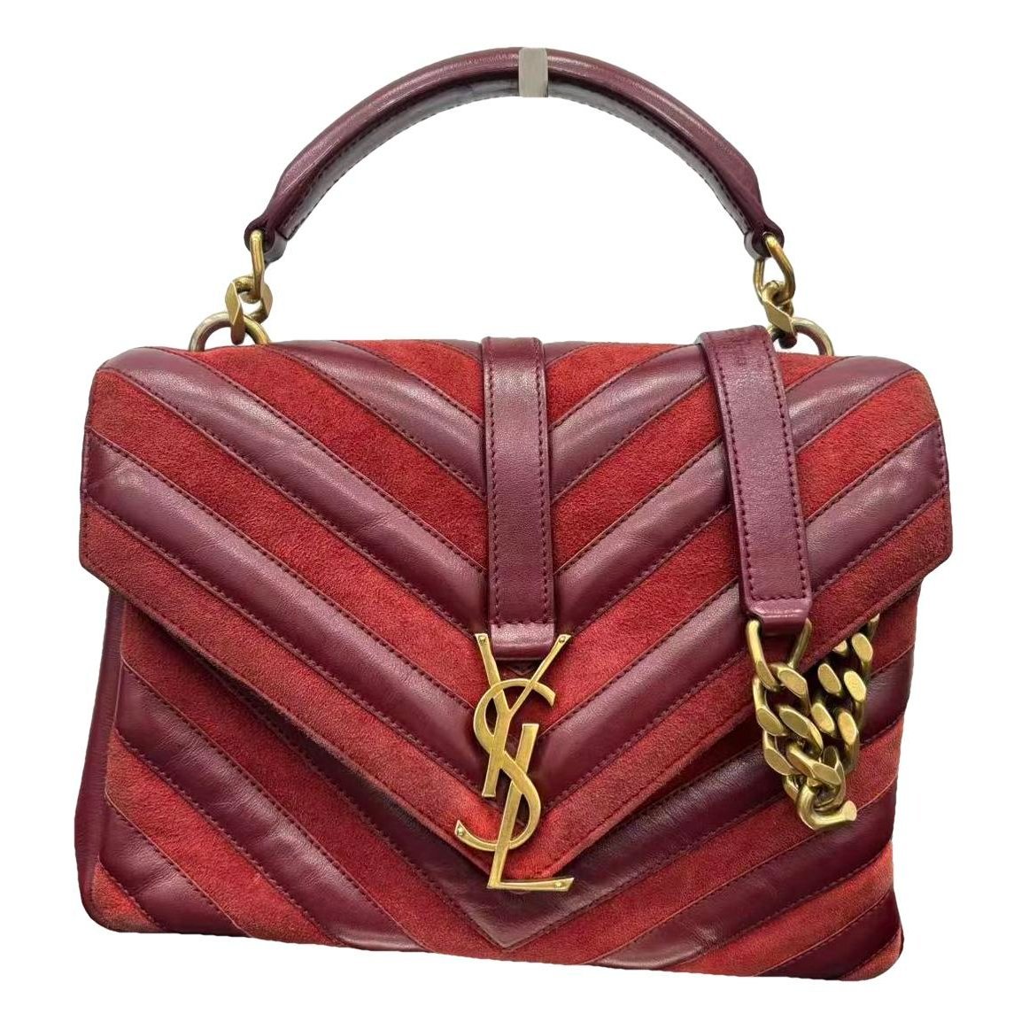 Collége monogramme leather handbag