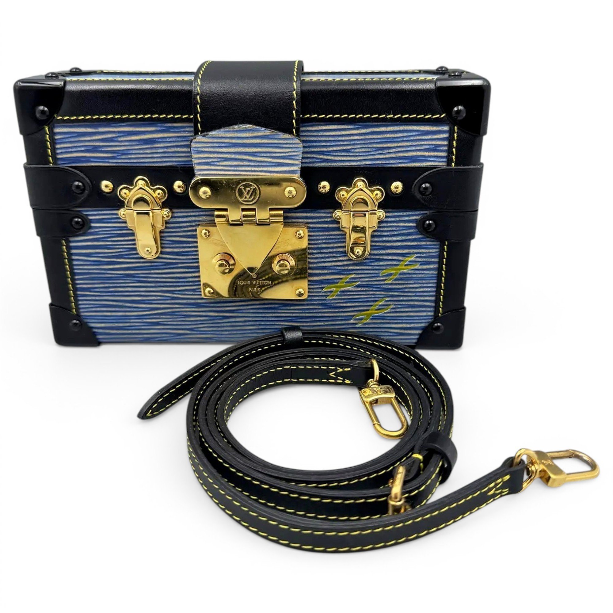 Petite Malle leather handbag