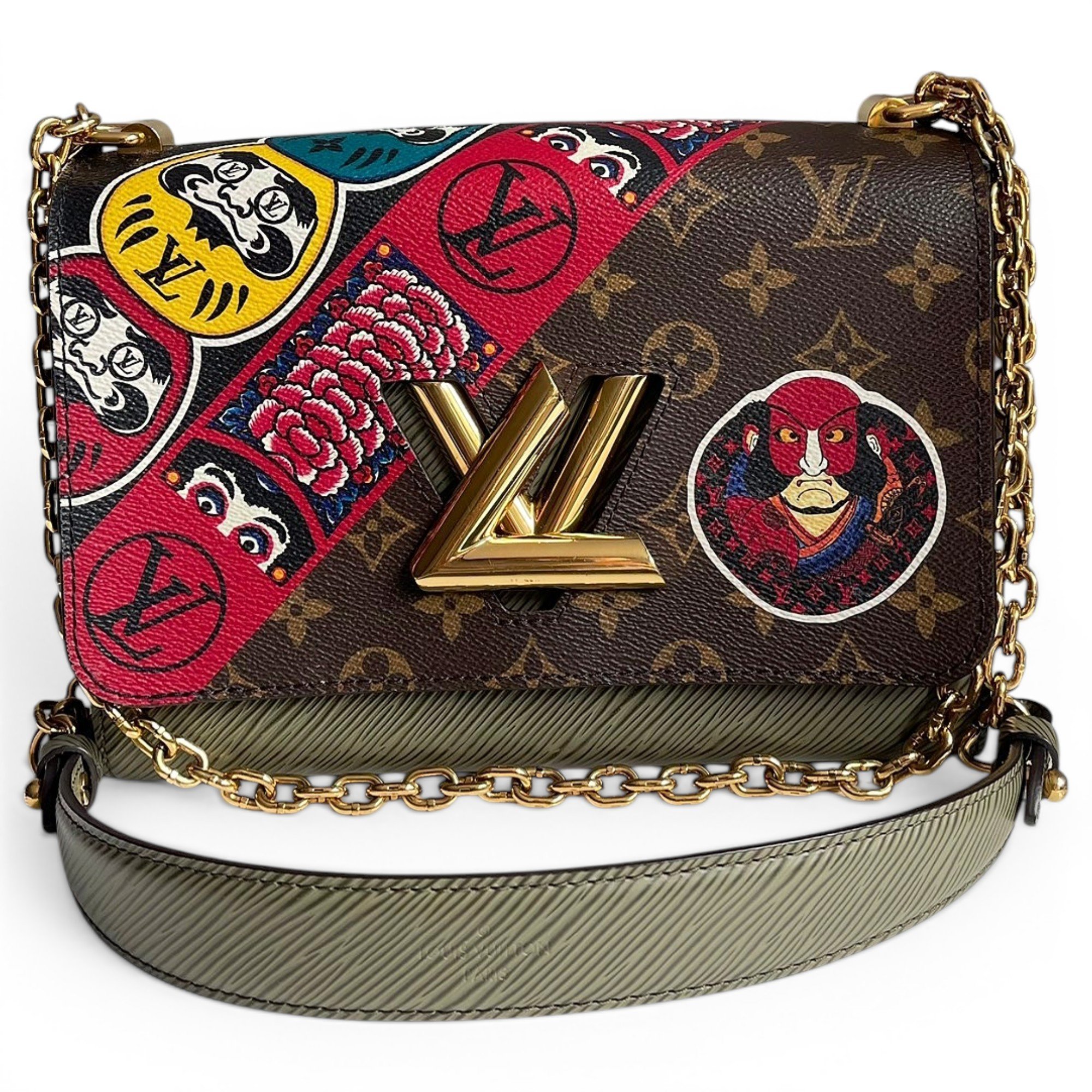 Twist leather crossbody bag