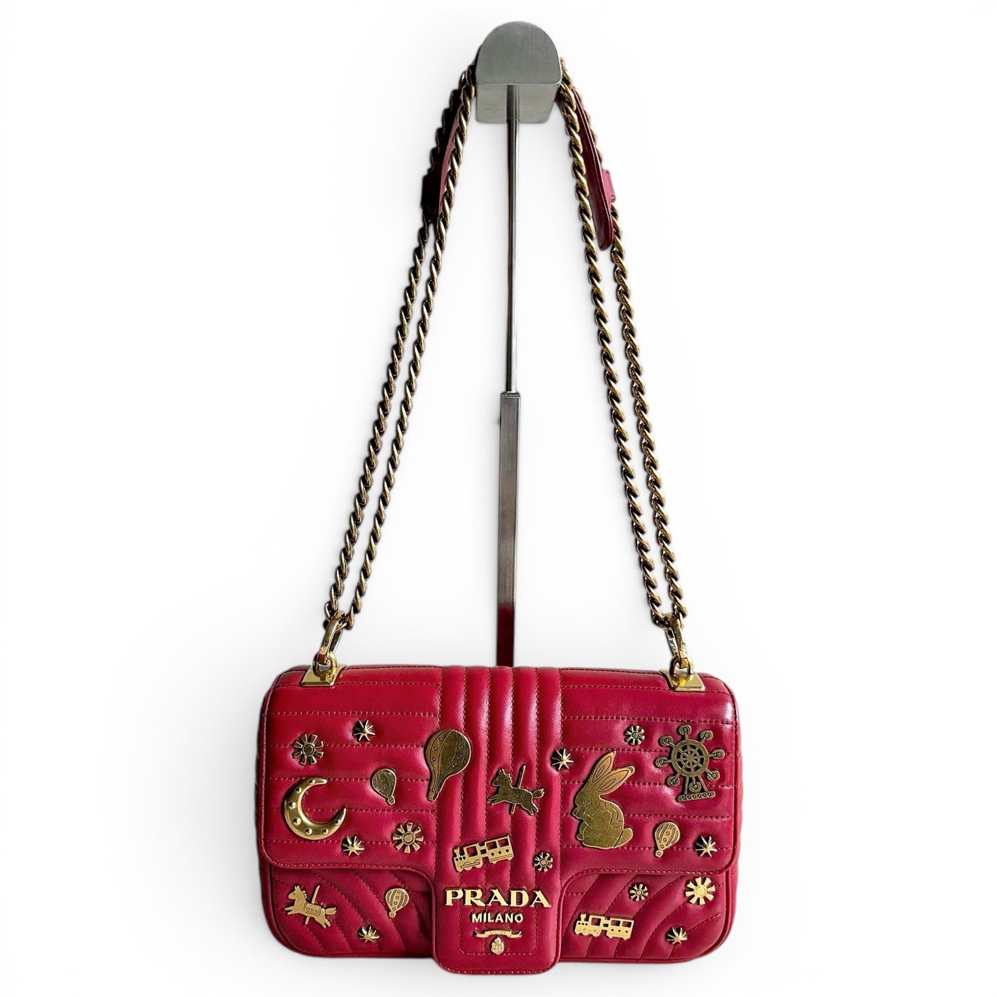 Diagramme leather handbag