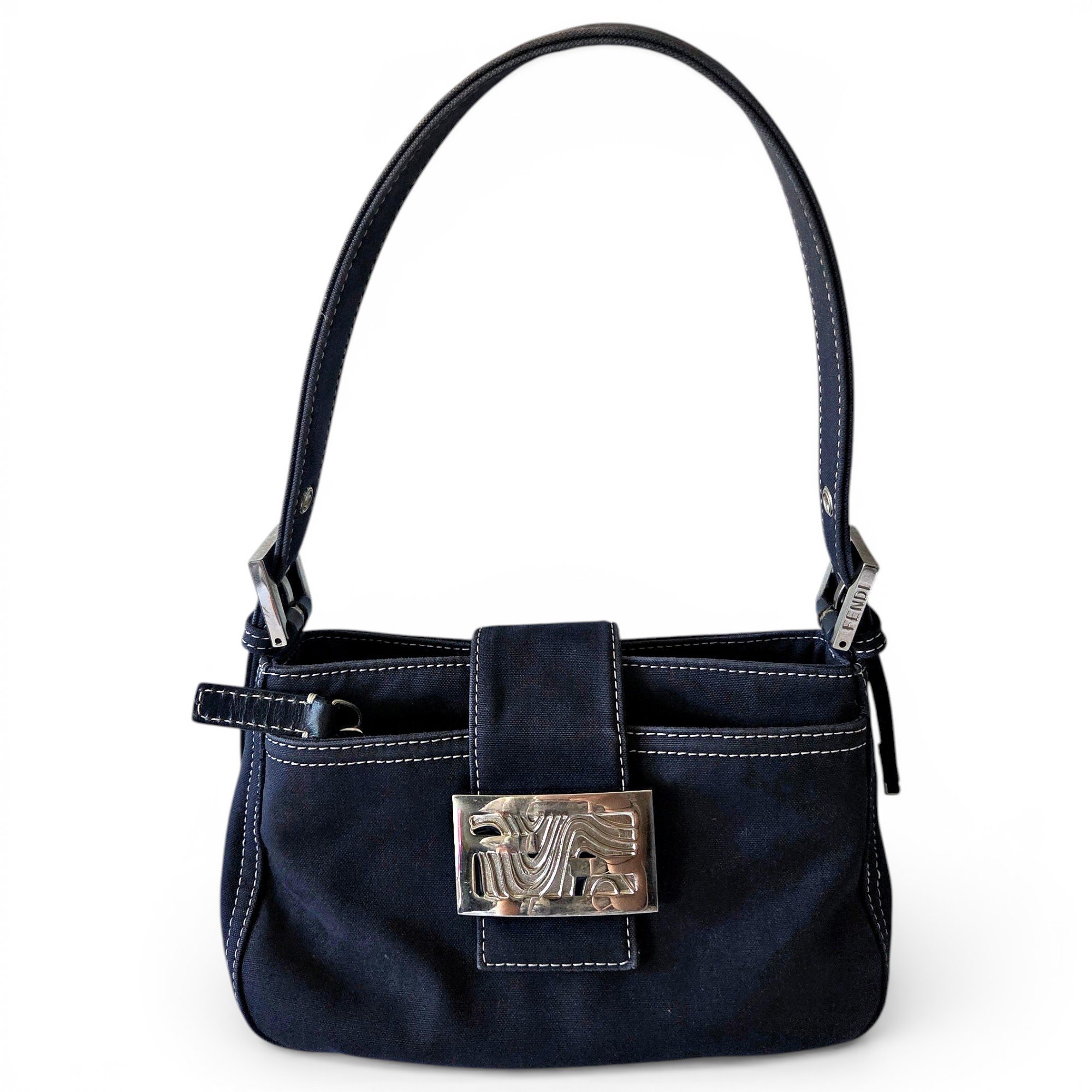 Fendi Baguette cloth handbag