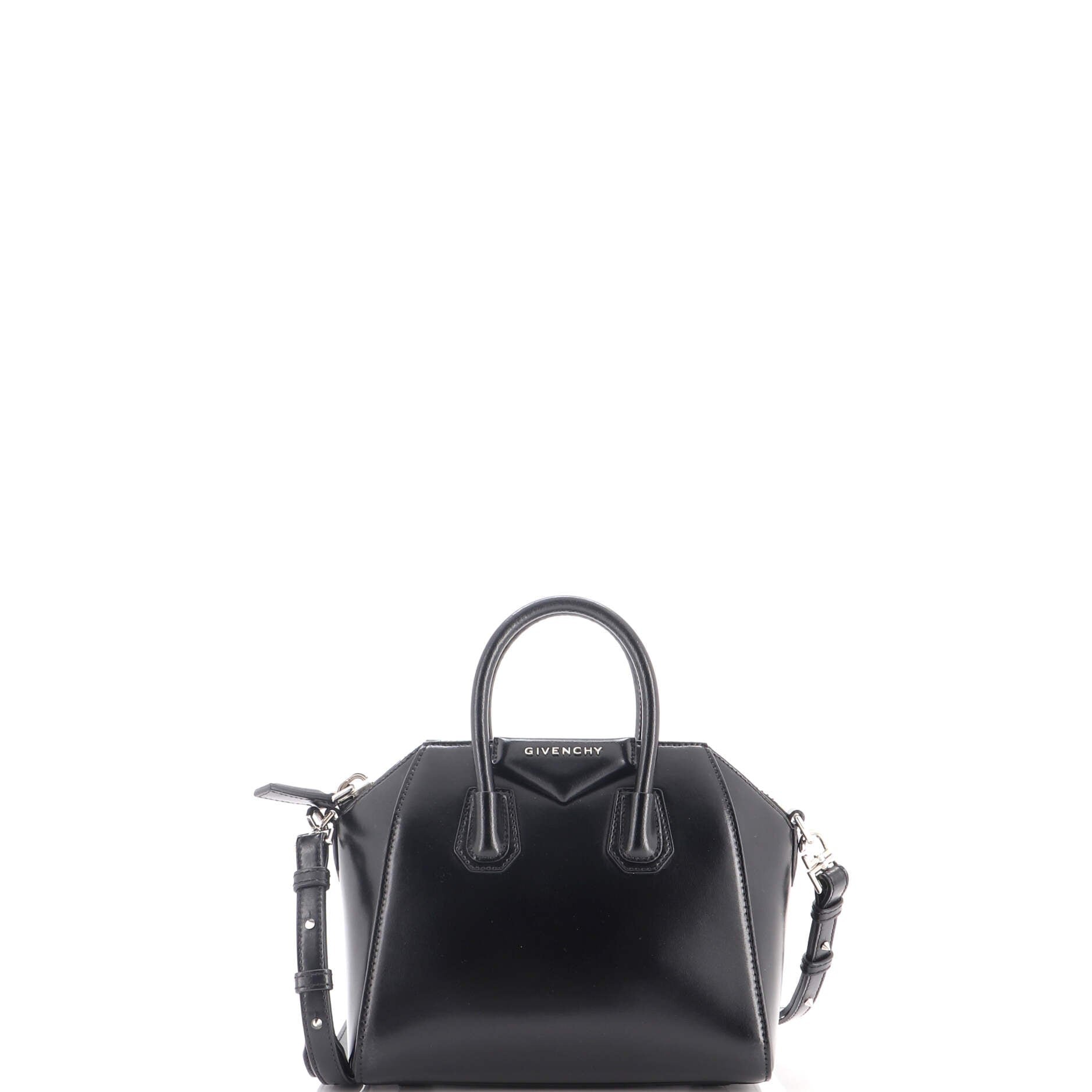 Antigona Bag Glazed Leather Mini