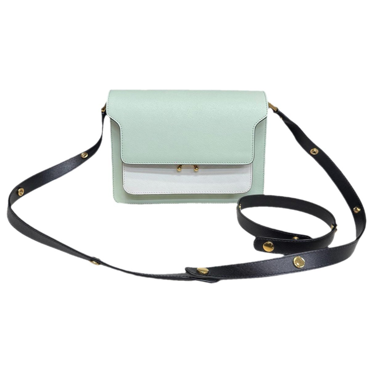 Marni Trunk leather crossbody bag