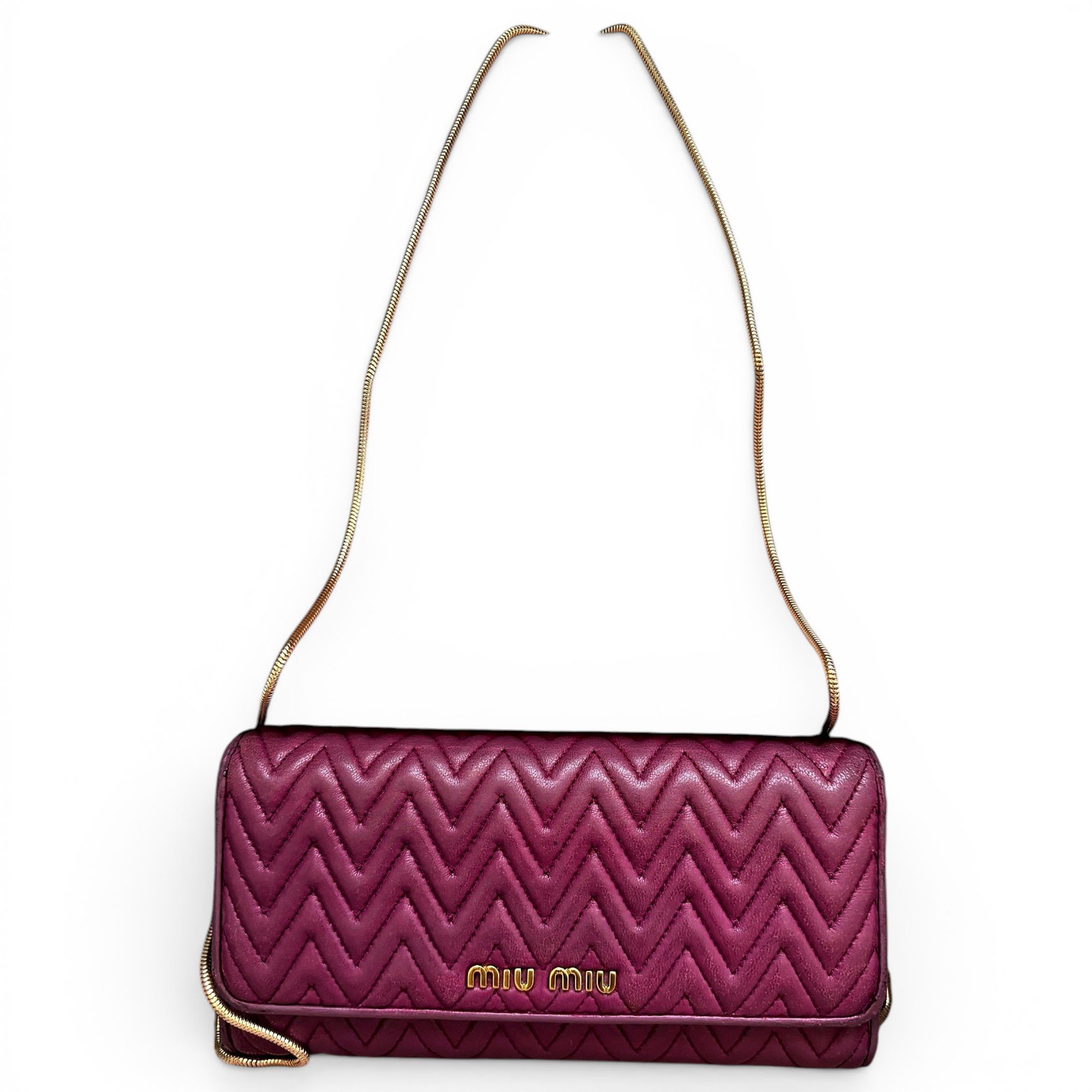 Leather clutch bag