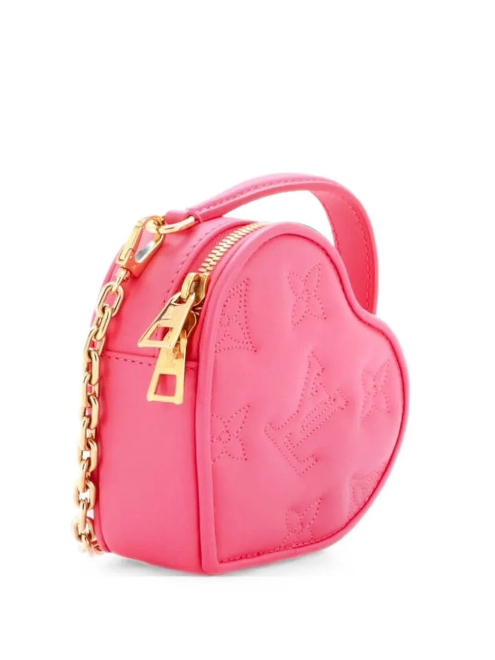 Pop My Heart Pouch Bag Bubblegram Leather crossbody bag