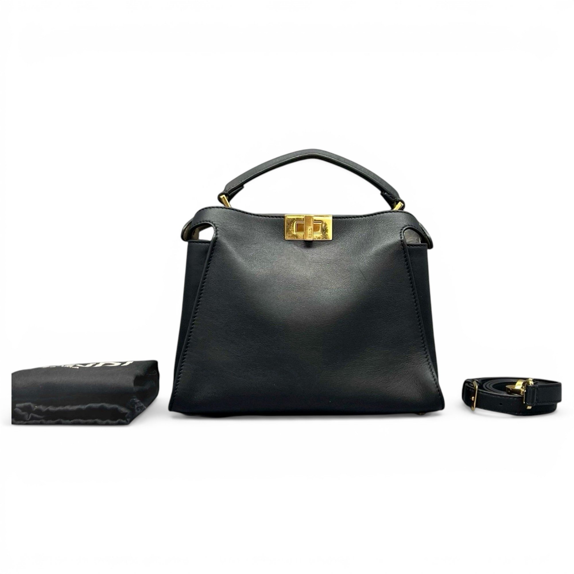 Peekaboo leather handbag