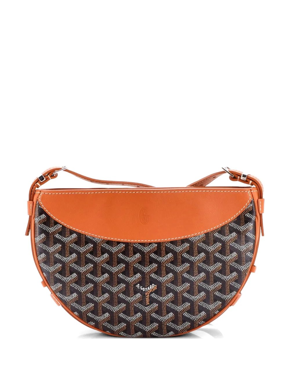 Hirondelle Coated Canvas and Leather shoulder bag