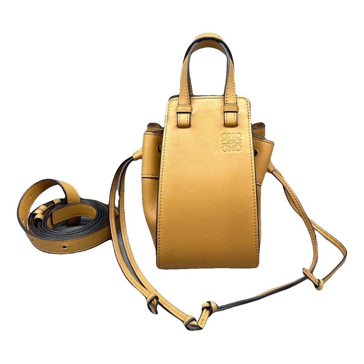 Hammock leather handbag