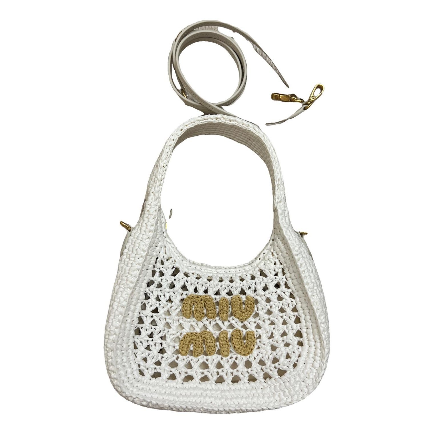 Miu Wander linen handbag