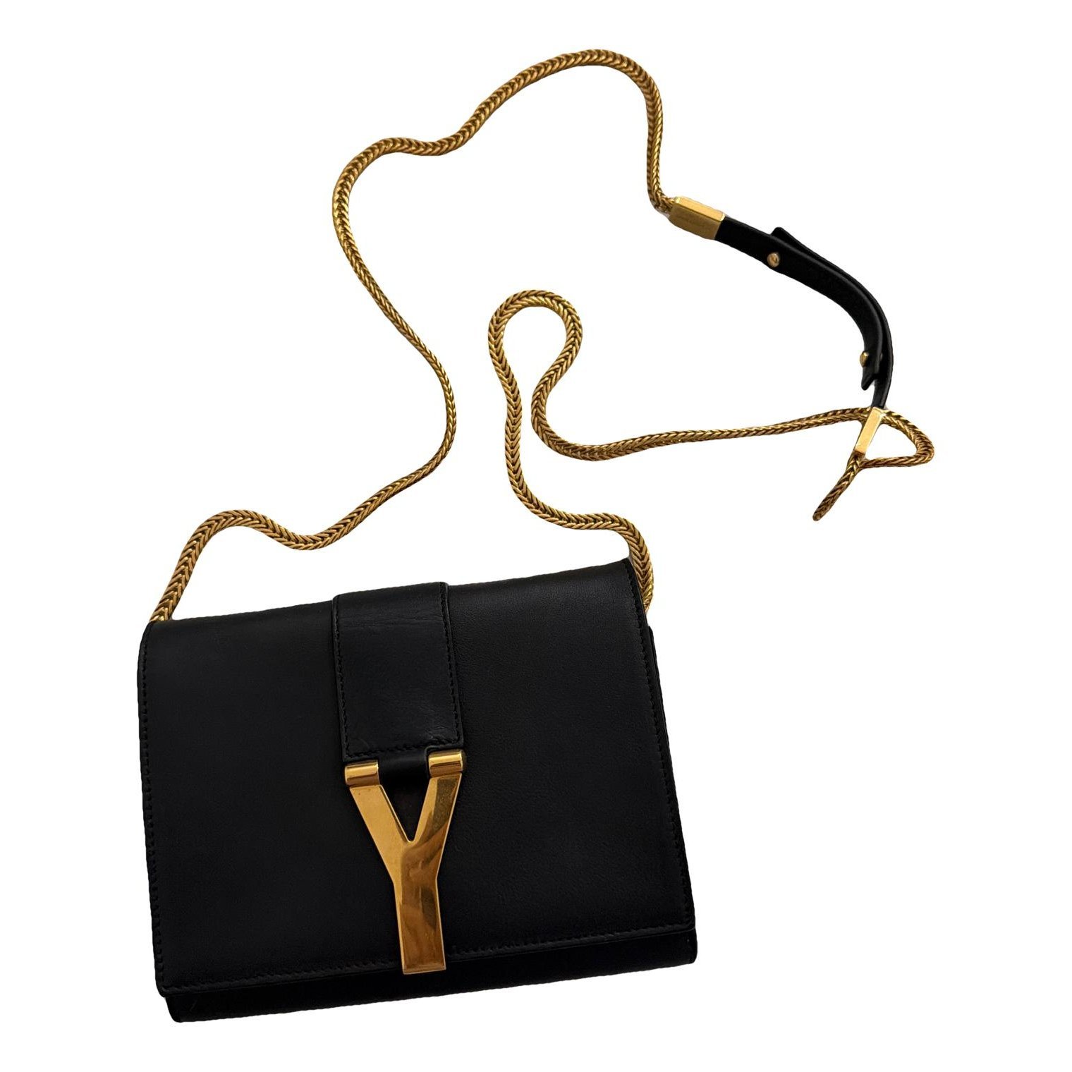 Leather clutch bag