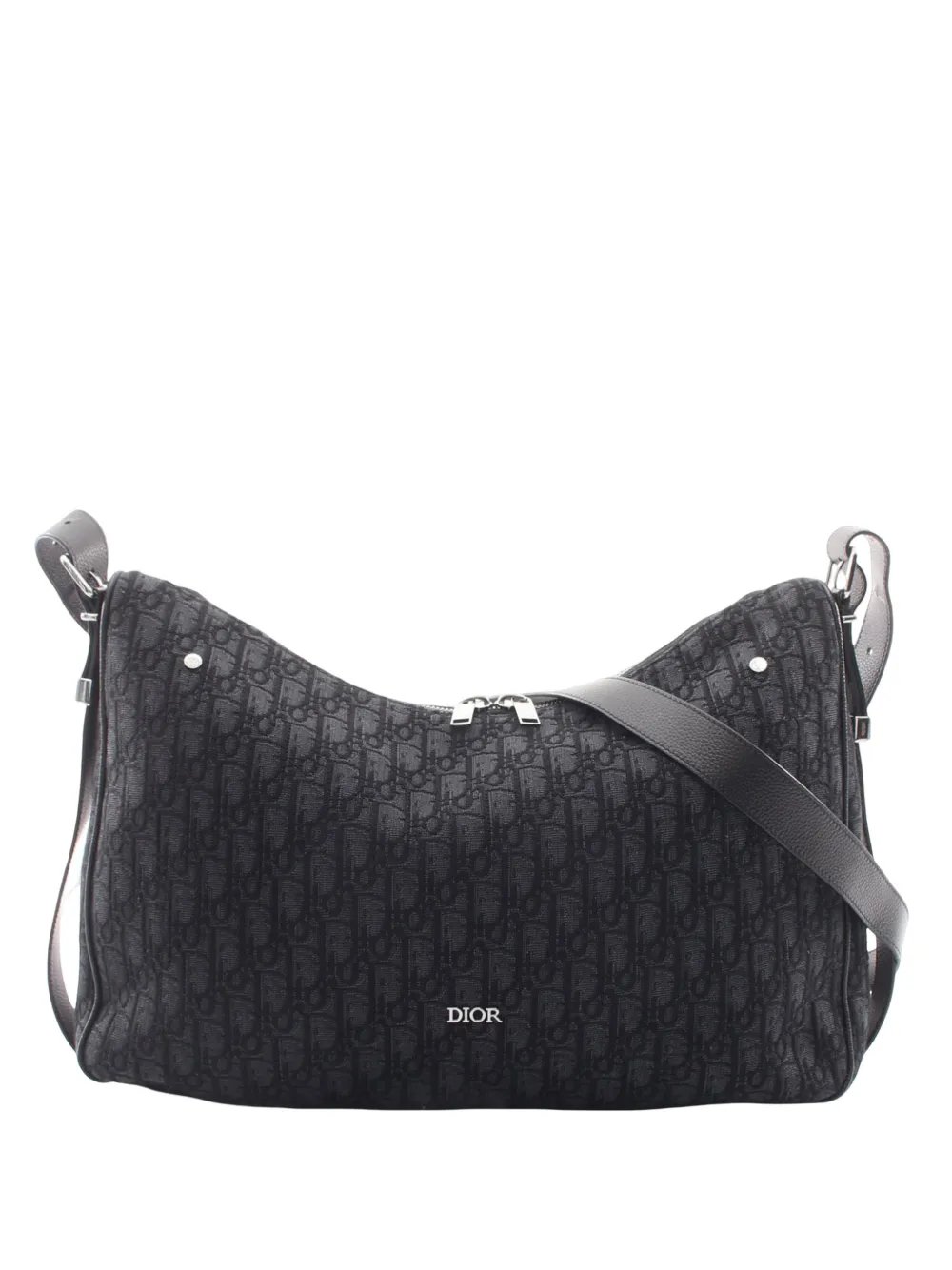 2025 Large Oblique Canvas Slider Zipped Hobo crossbody bag