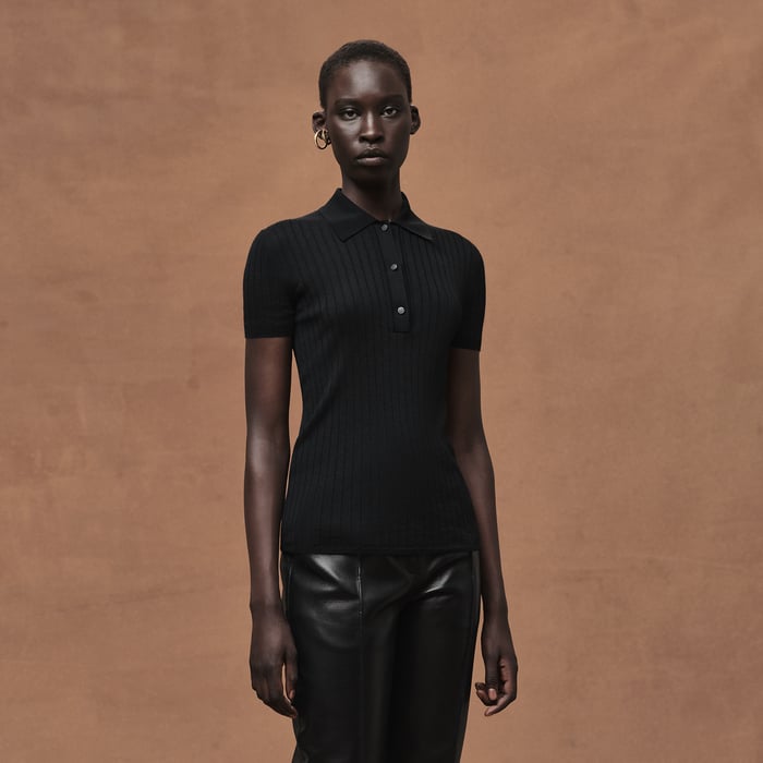 Noir Short-sleeve Polo Shirt