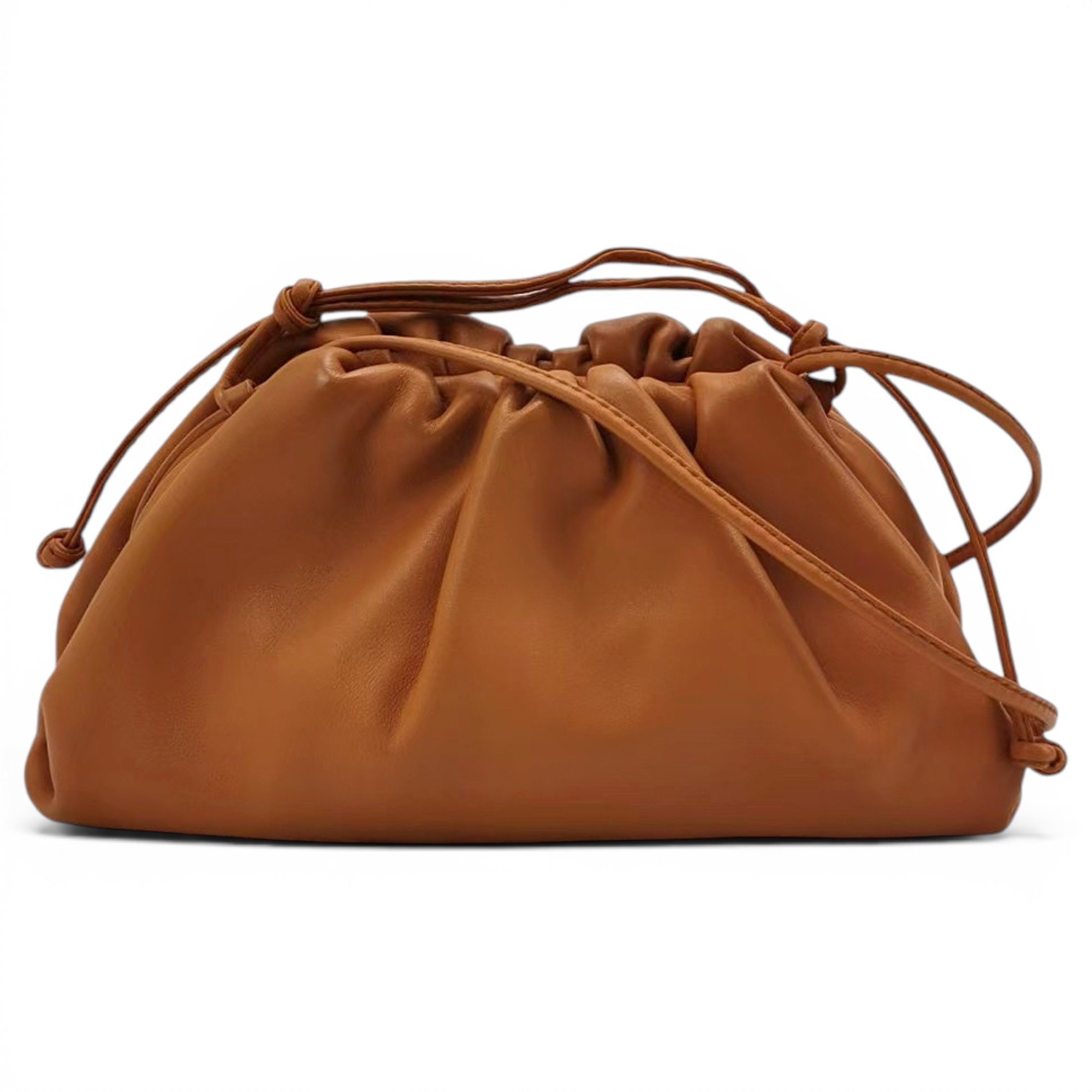 Pouch leather crossbody bag