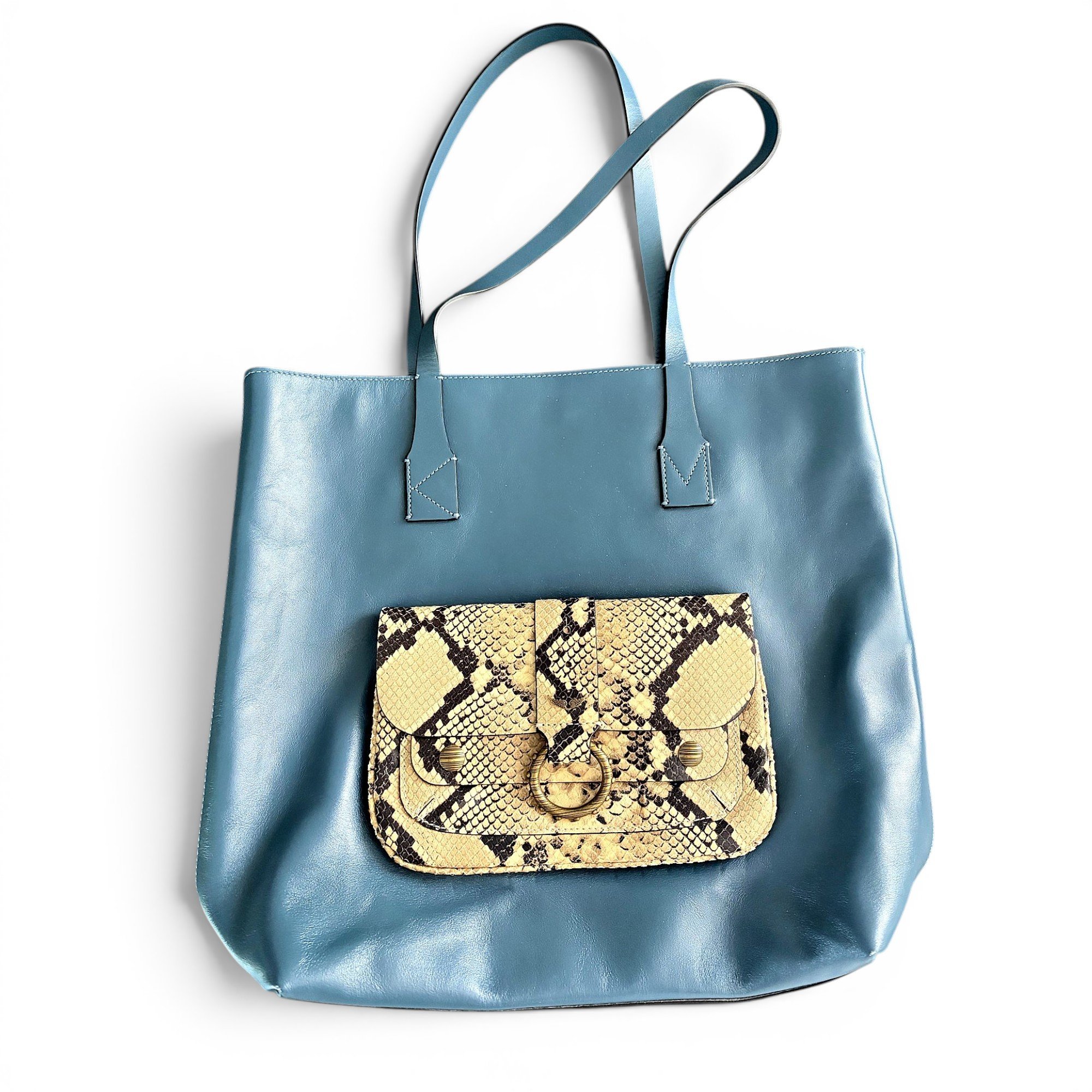 Leather tote
