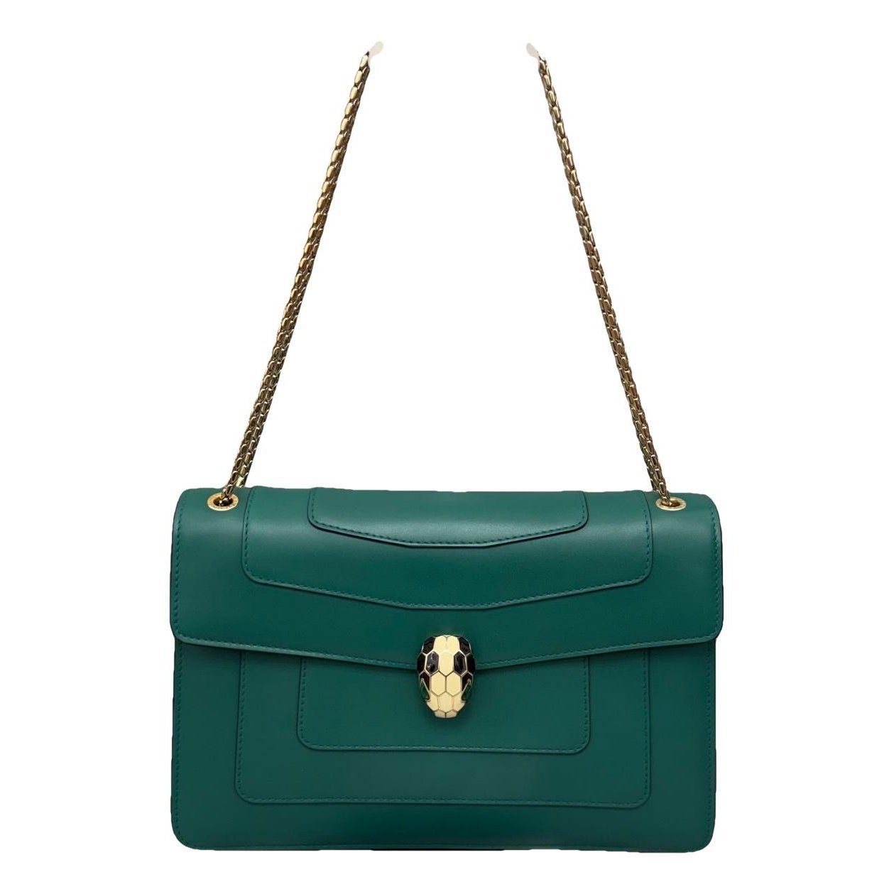 Serpenti leather handbag