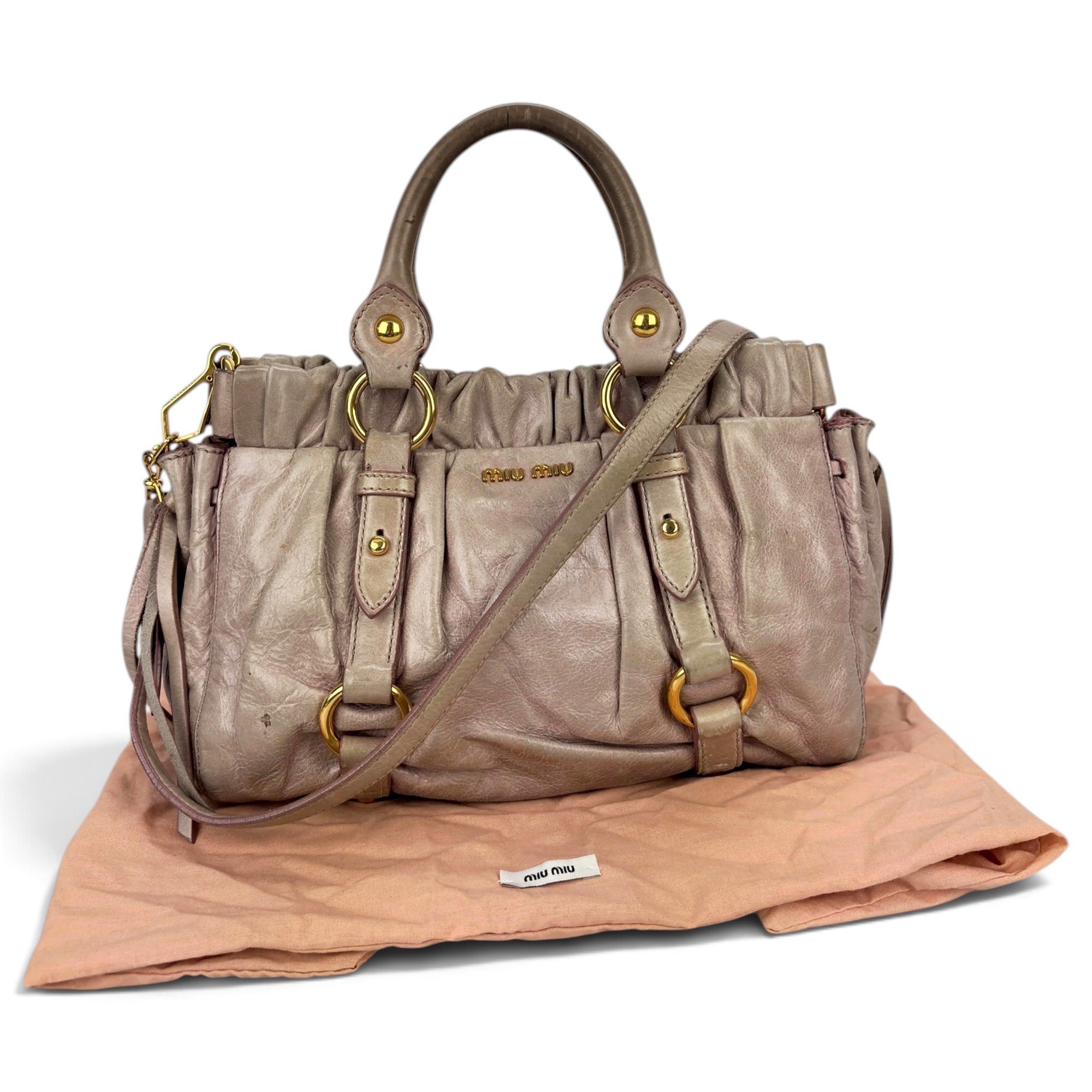 Vitello leather crossbody bag