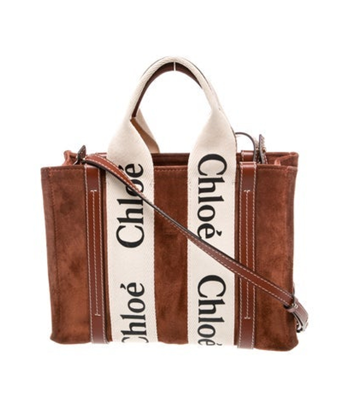 Chloe Suede Woody Small Tote Bag Small