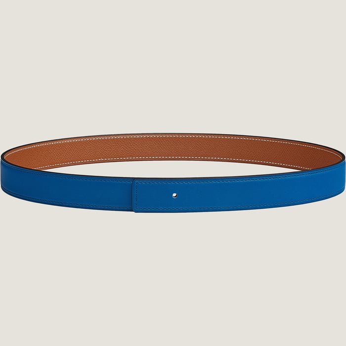 Reversible leather strap 24 mm