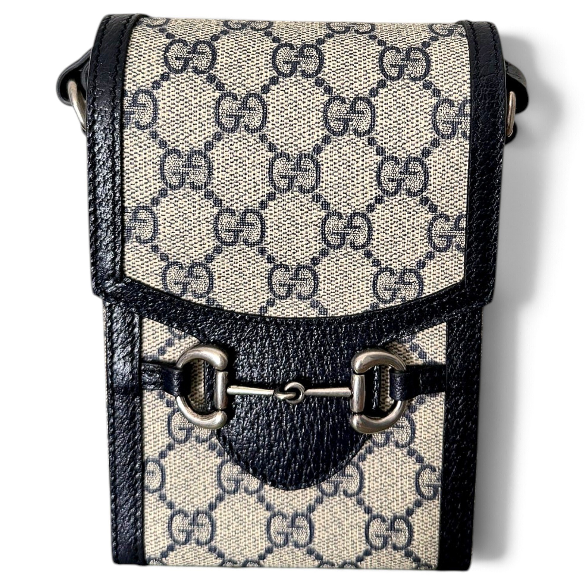Horsebit 1955 Vertical leather crossbody bag