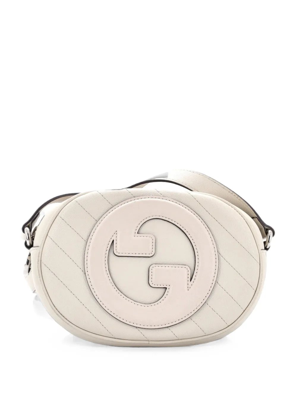 Blondie NM Round Camera Bag Diagonal Quilted Leather crossbody bag